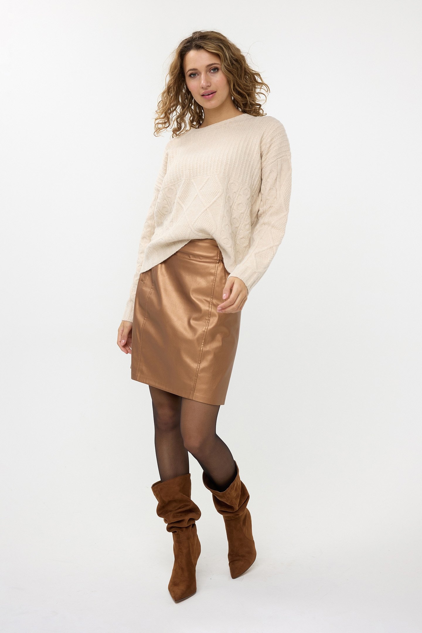 SWEATER MELANGE BISCUIT 2