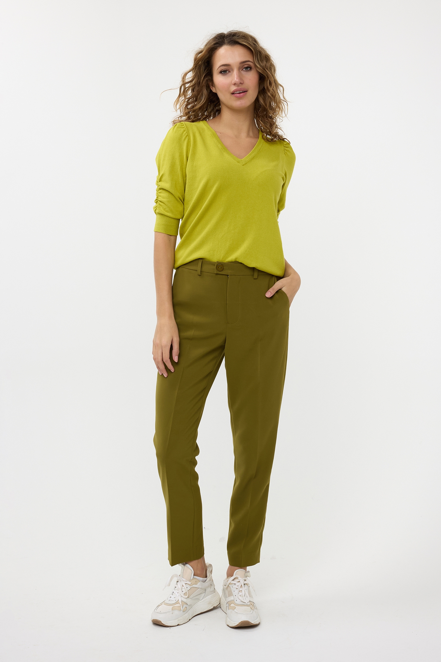 TROUSERS CHINO CITY MOSS GREEN 2