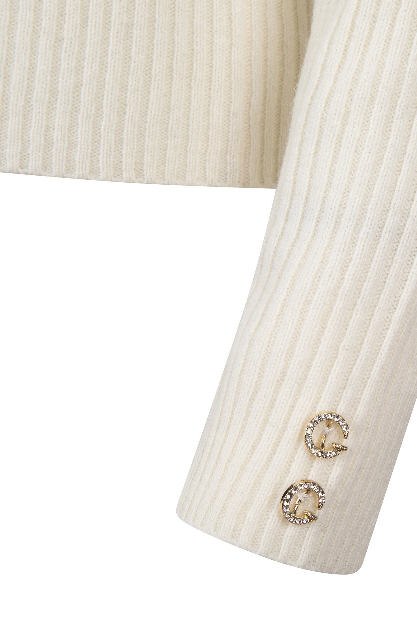 SWEATER COL A-SYM BUTTONS OFF WHITE 7