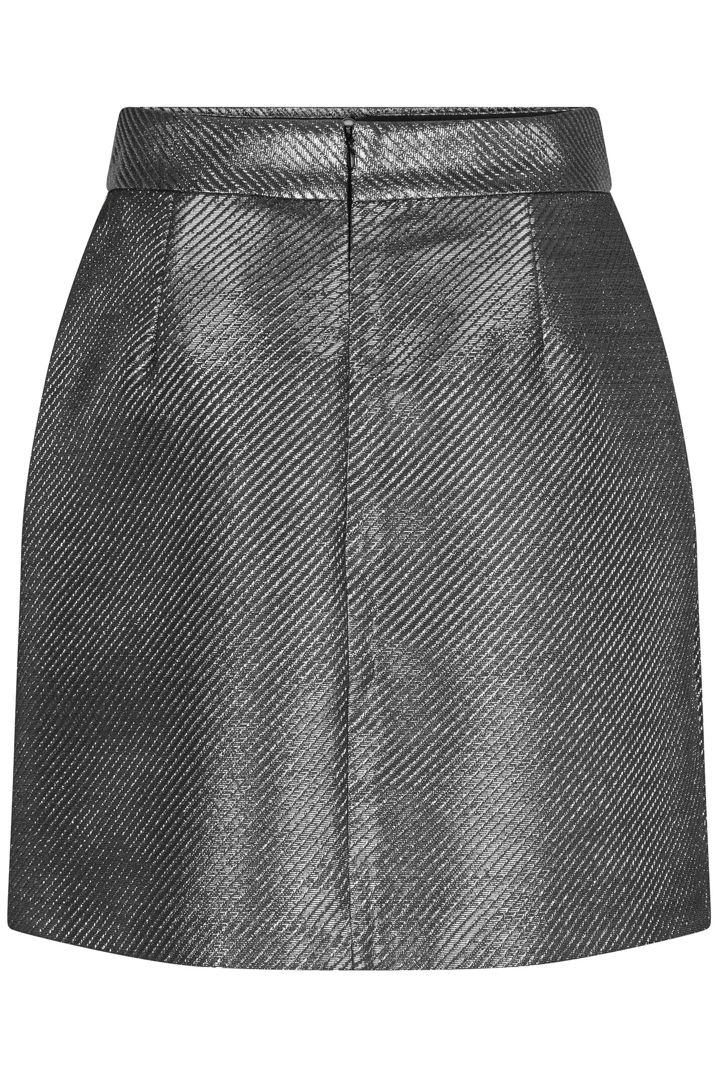 SKIRT METALLIC SILVER 6