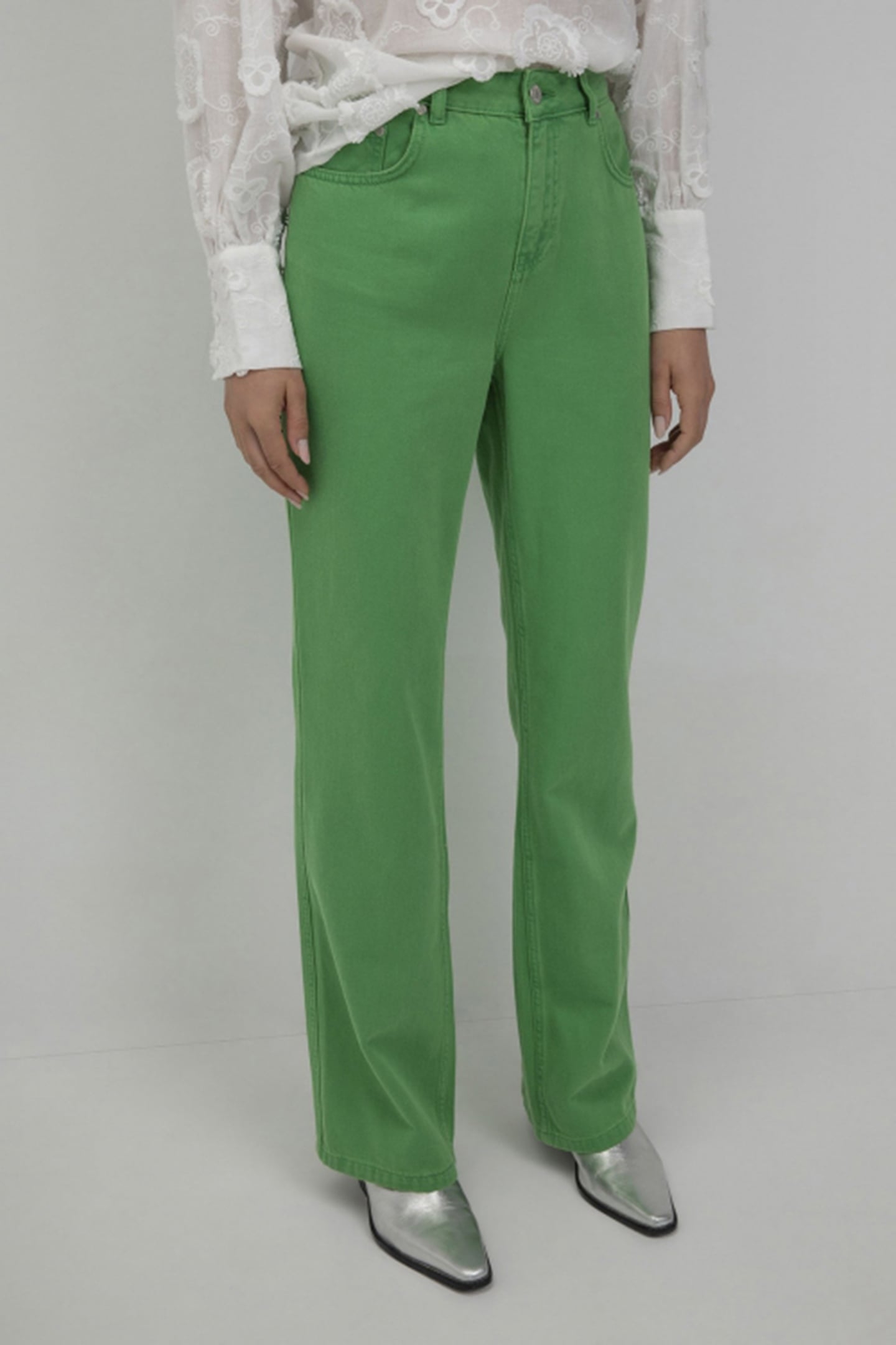 SERGE PANTS PARROT GREEN 1