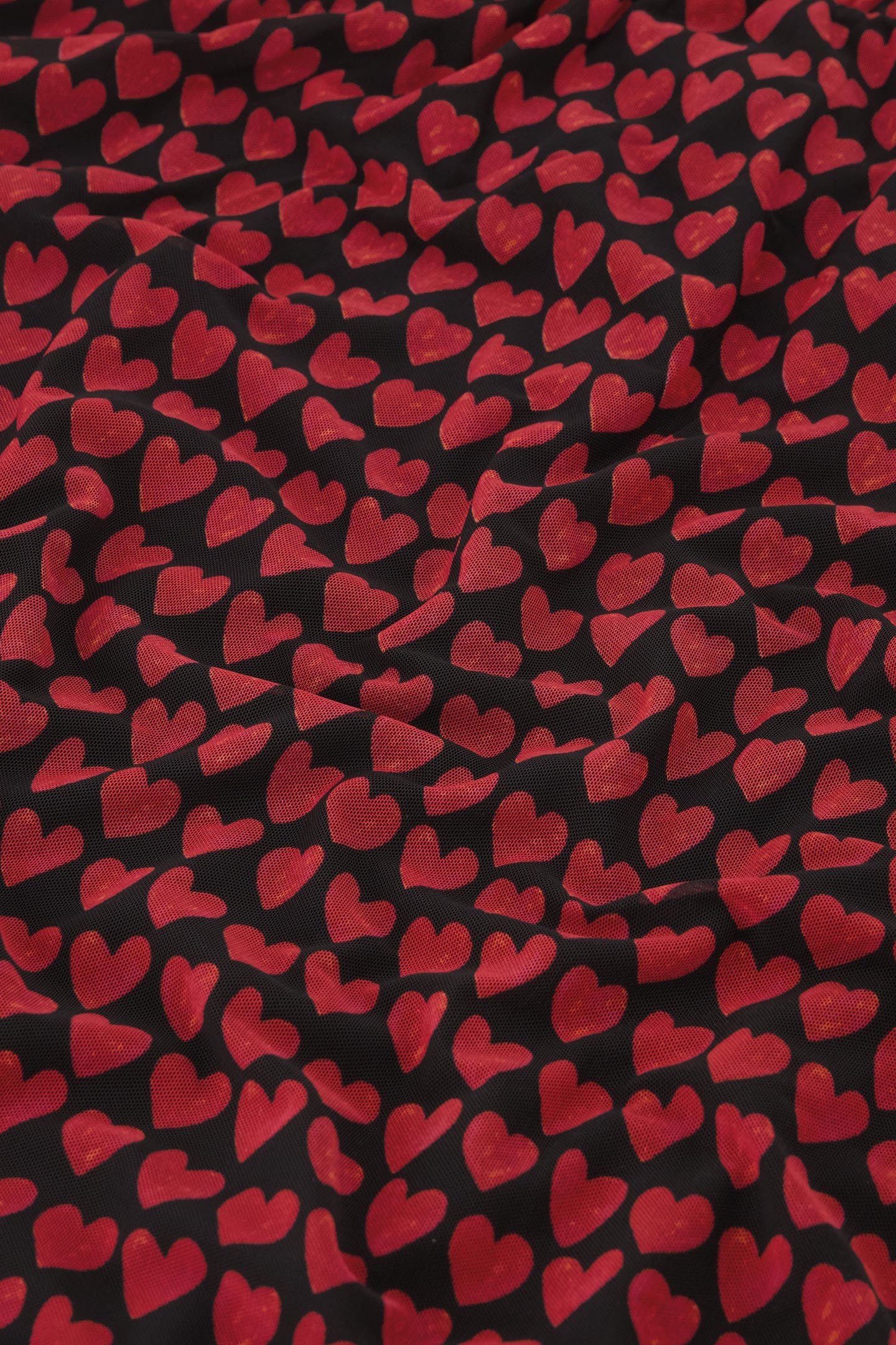 FLAKE DRESS BLACK/CERISE RED 5