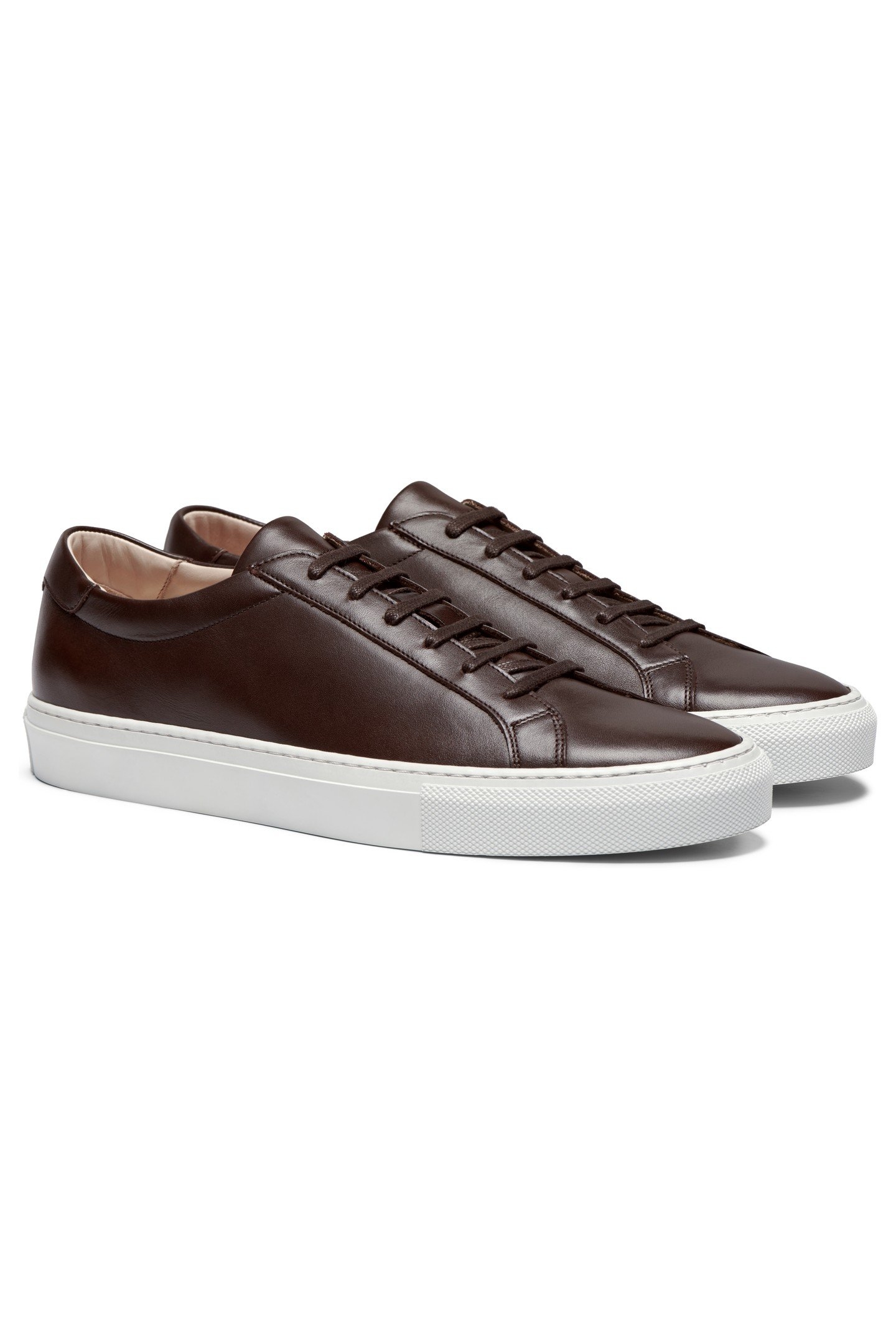 LEATHER-SNEAKER-D.BROWN DARK BROWN 1