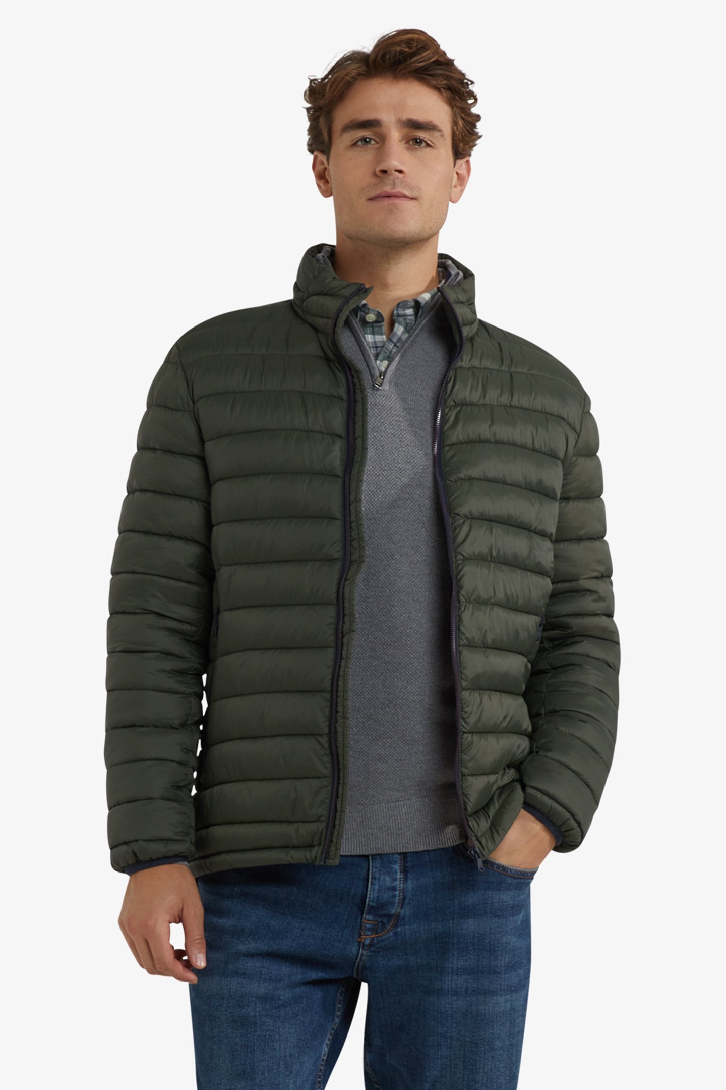 LIGHT WEIGHT BOMBER DARK OLIVE 1