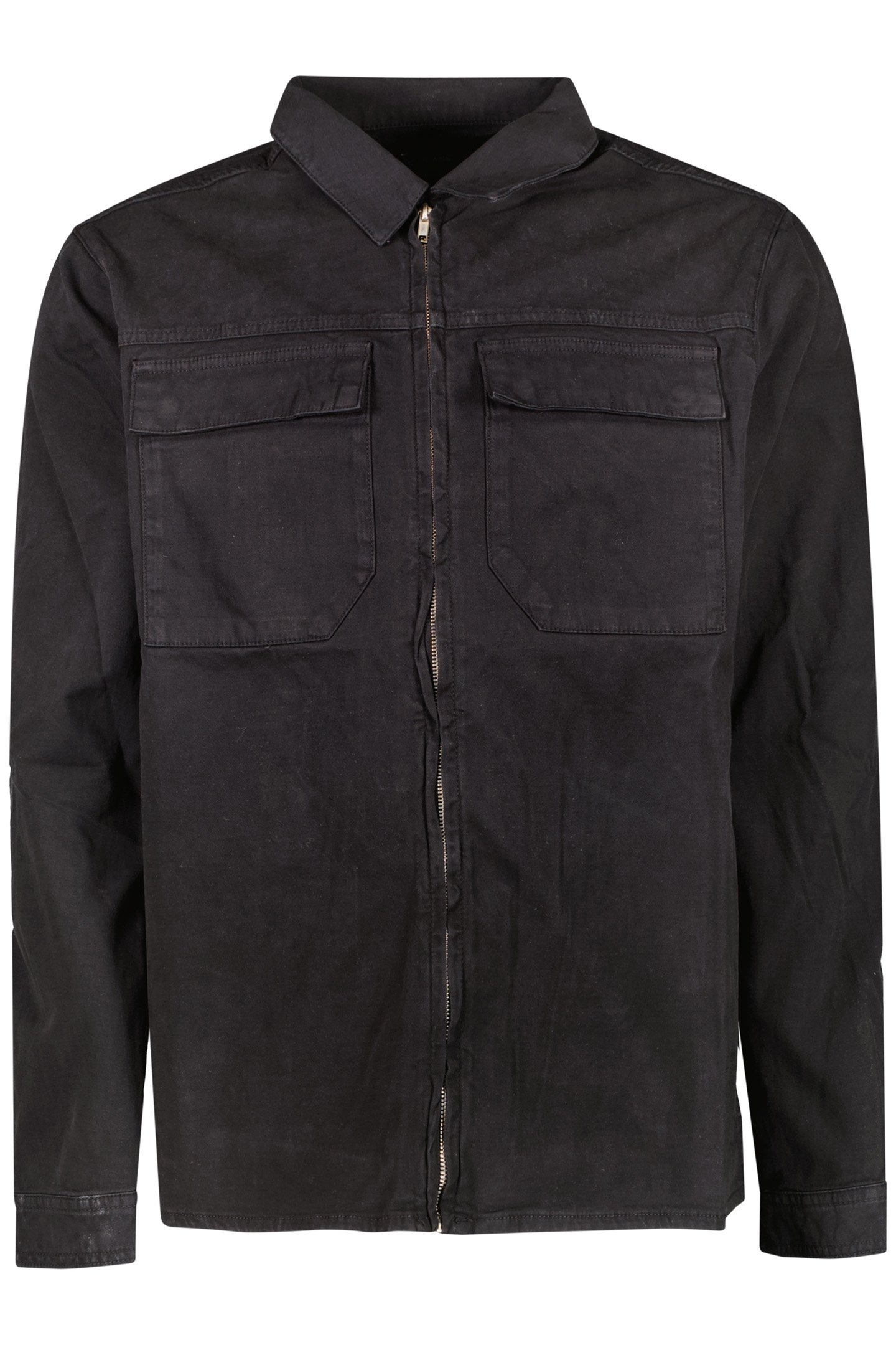 RONZO SHIRT ZIP TWILL GMD BLACK 1