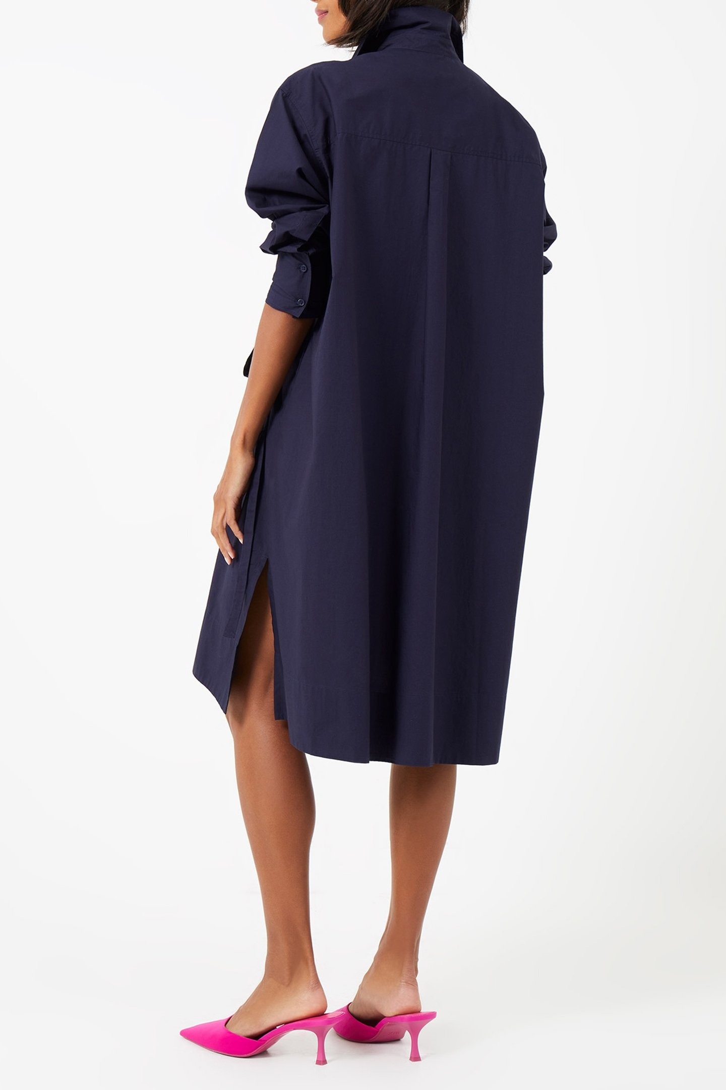 RHODES POPLIN SHIRT DRESS MARINE 3