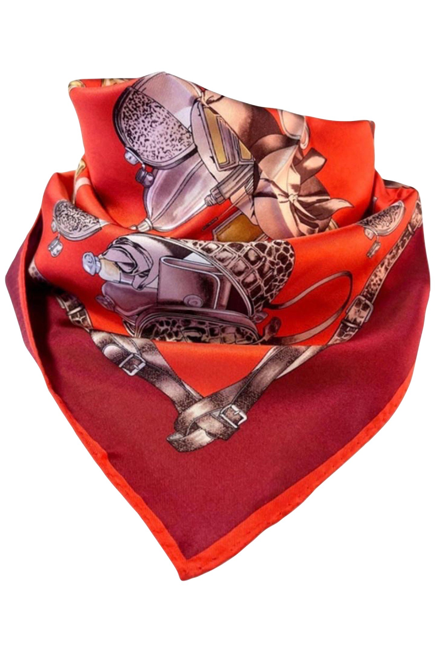 SCARF BURANO SMALL 447 RED/ORANGE 2