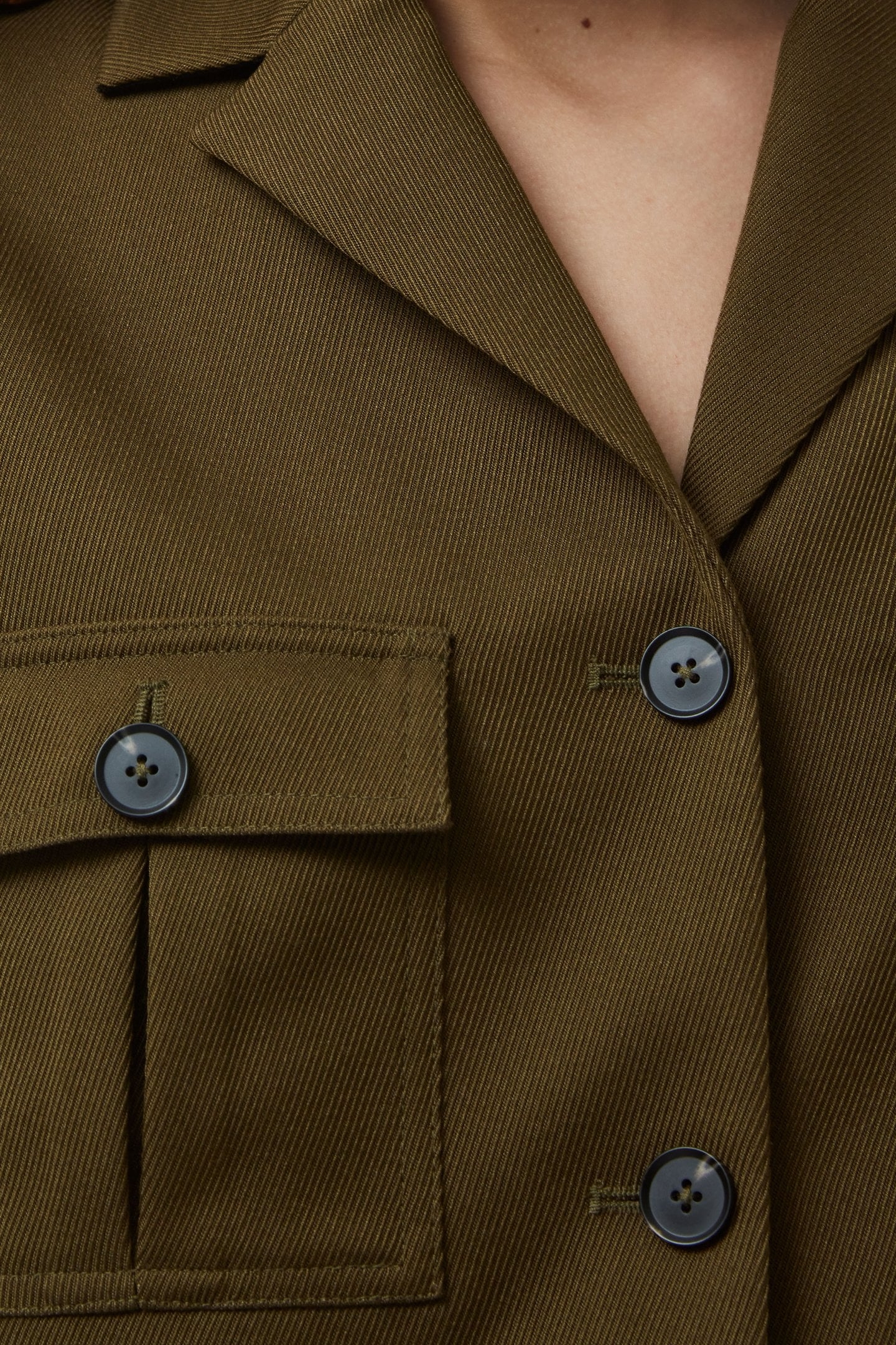 FLORENCE TWILL WAISTCOAT KHAKI 6