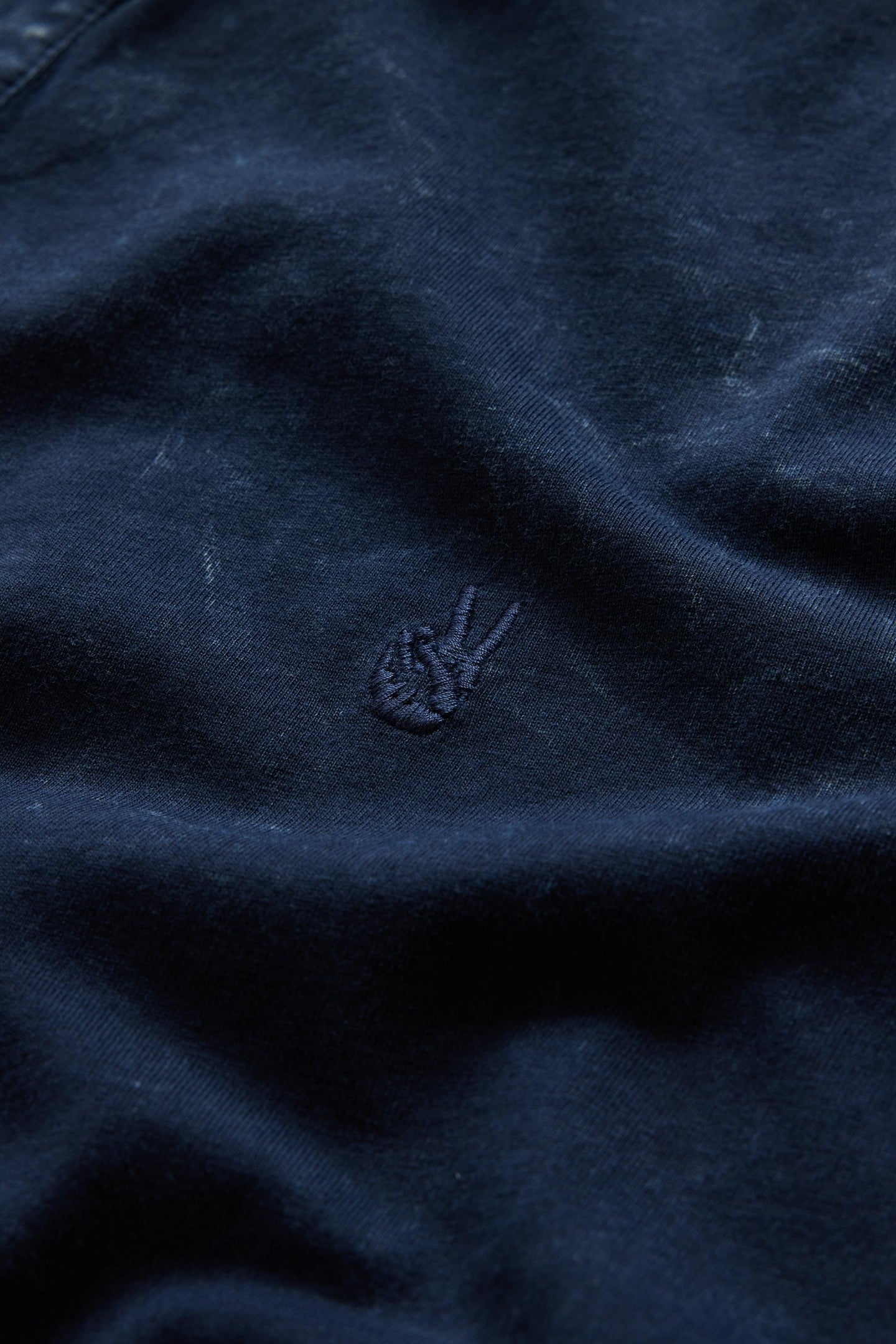 BODHI SS POLO IN MARBLE WASH NAVY 2