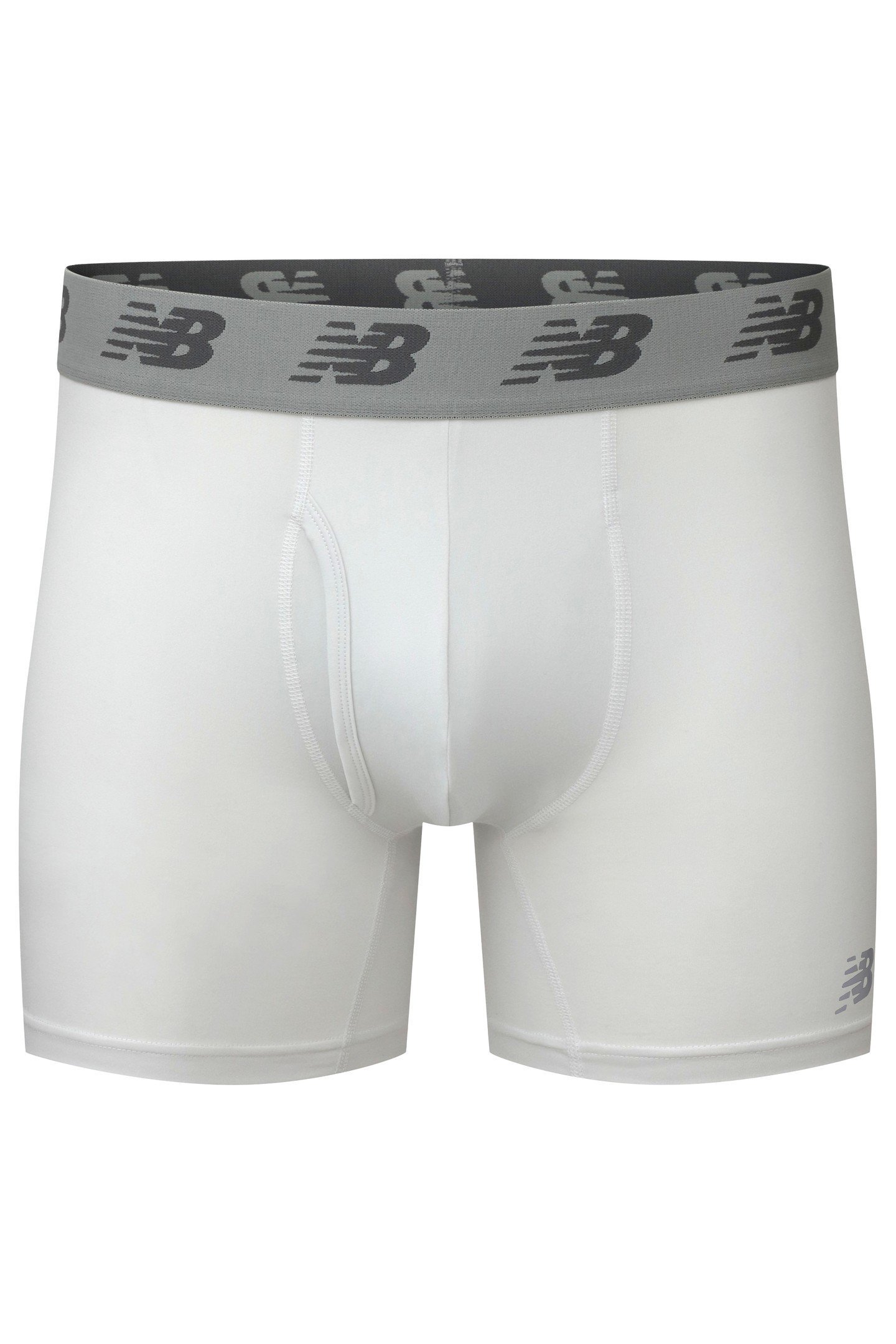 MENS PREMIUM 6 INCH BOXER BRIEF FROST GREY 2