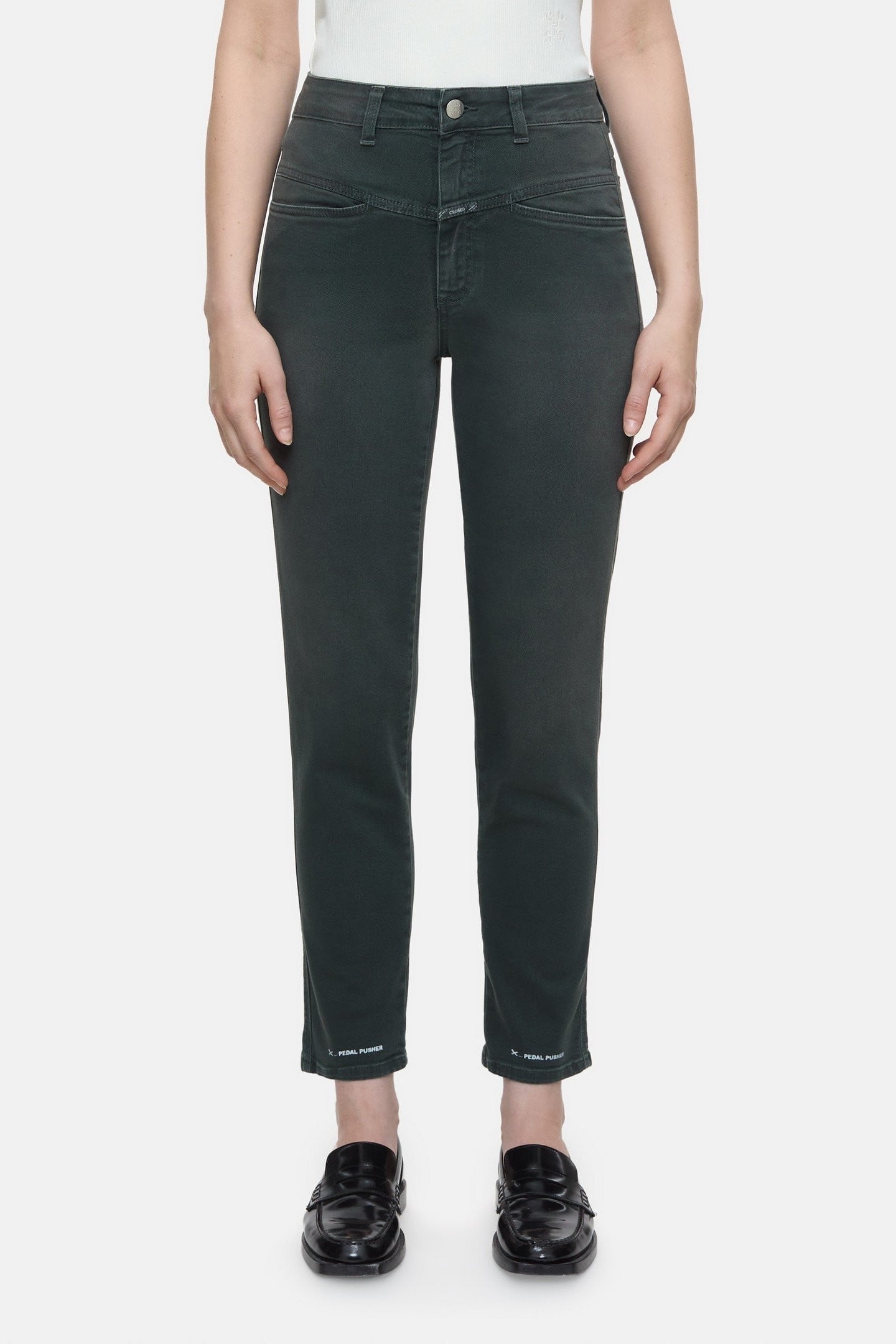 PEDAL PUSHER JEANS SABBIA BEIGE 1