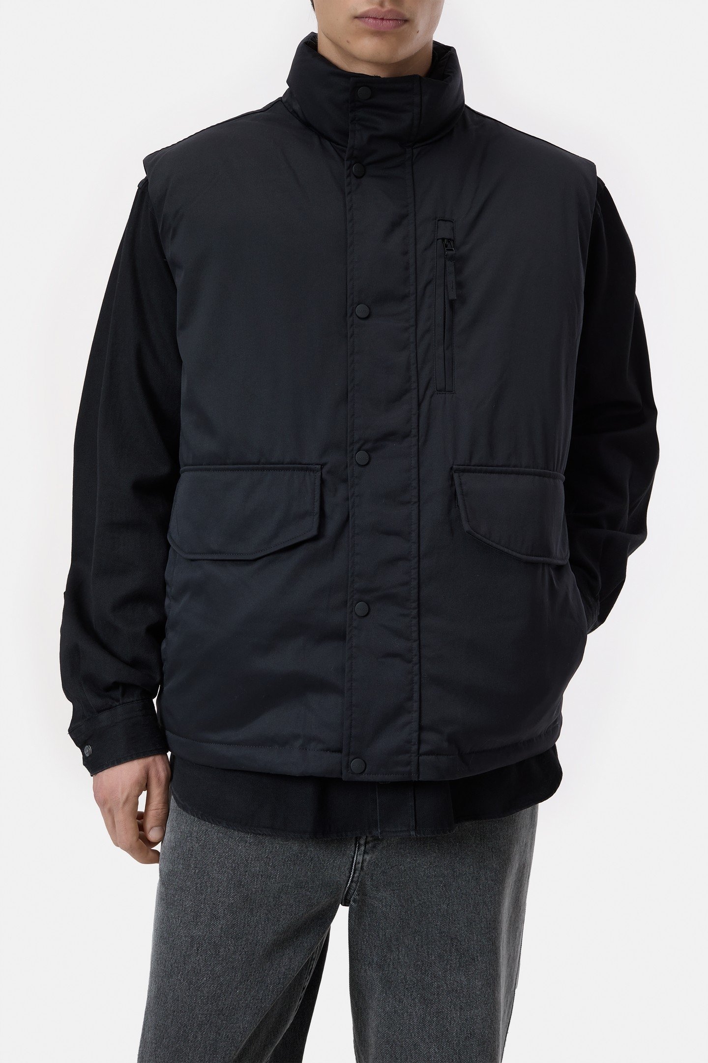 PUFFER GILET BLACK 1