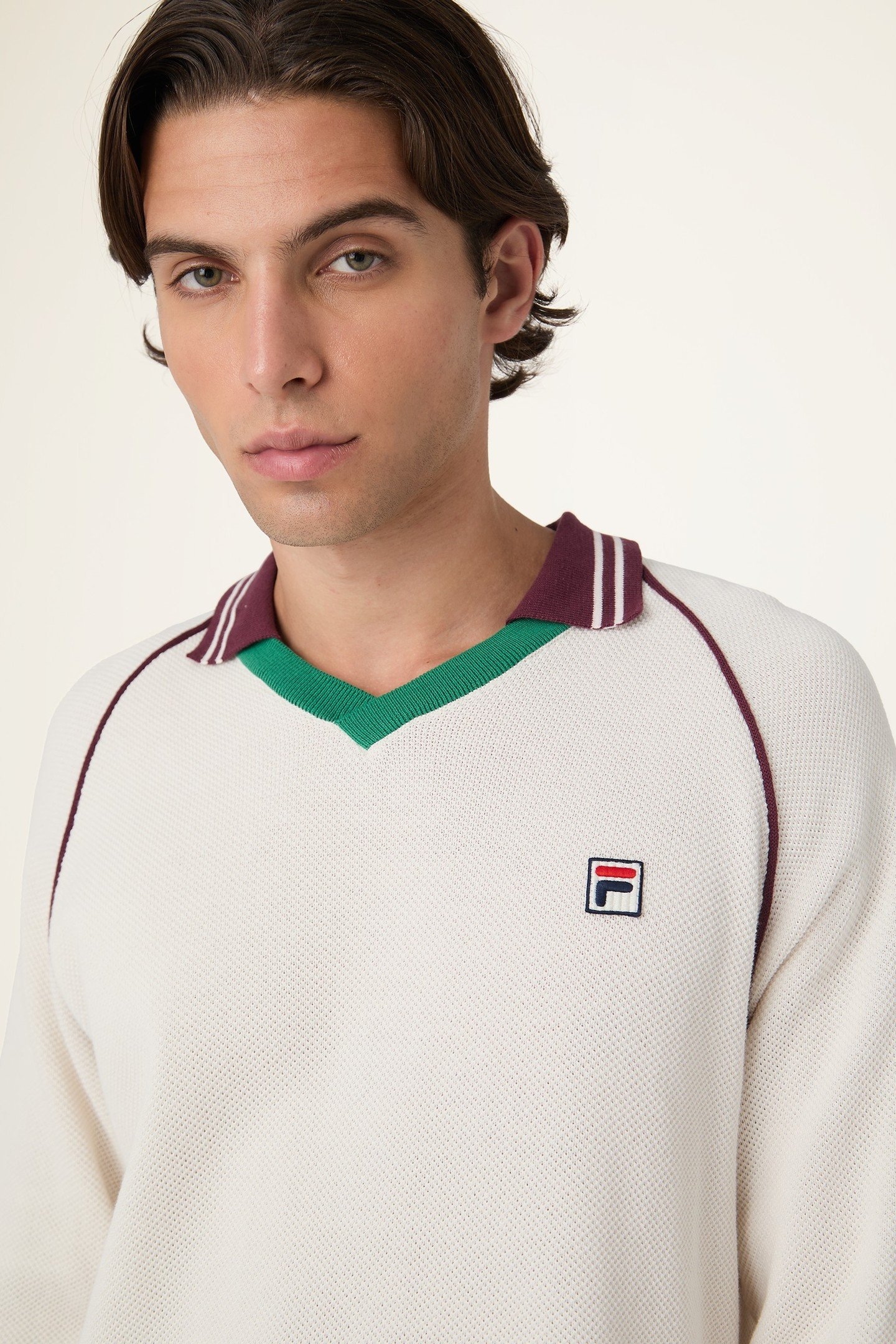 MOLINAZZO REGULAR KNIT POLO SWEATER EGRET 7