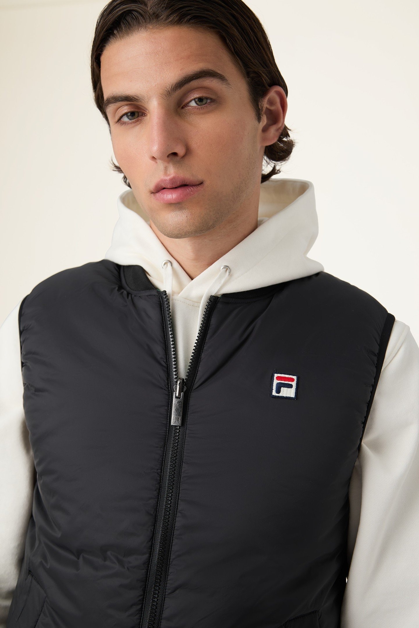 MILANO REGULAR REVERSIBLE LIGHTWEIGHT VEST BLACK 1