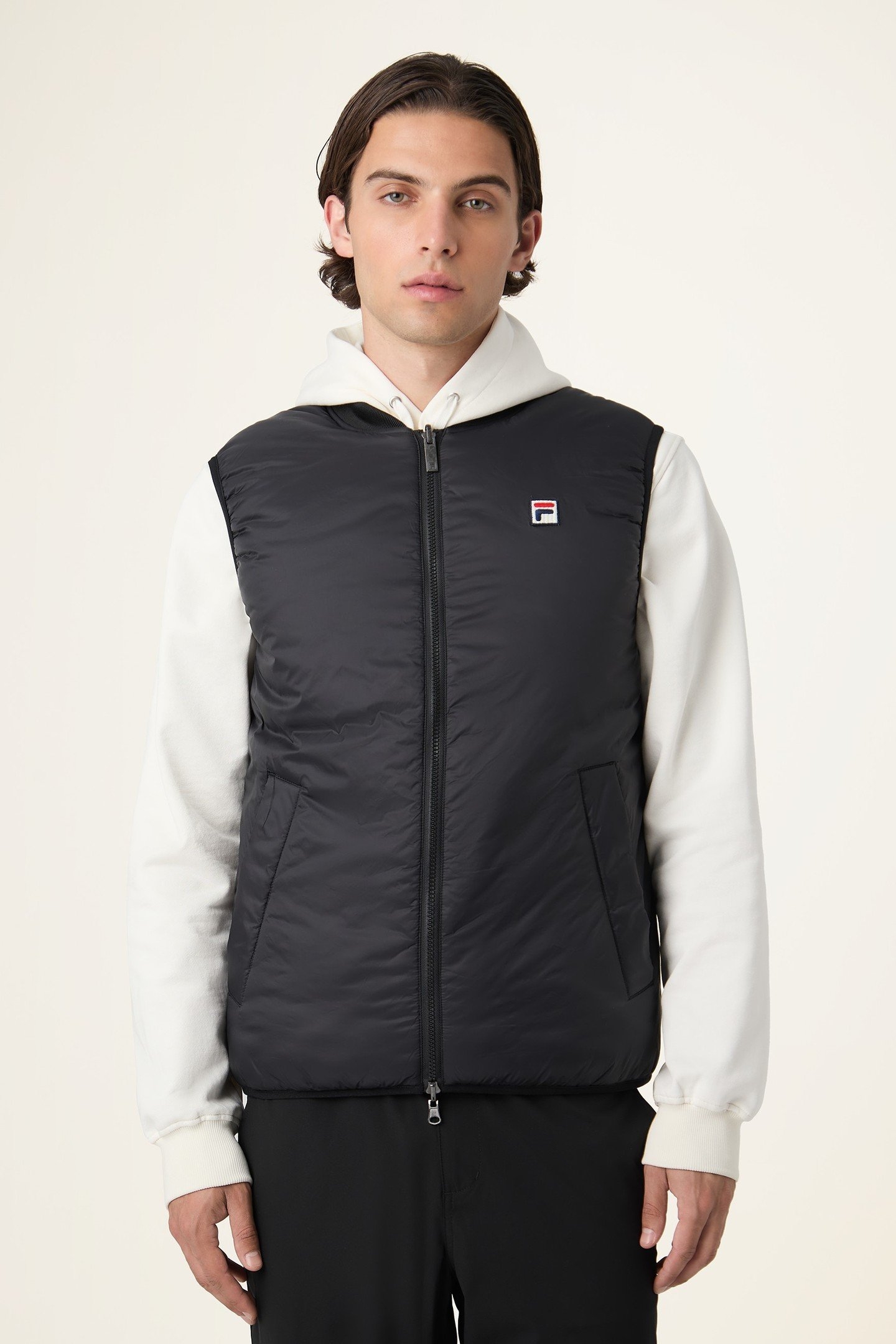 MILANO REGULAR REVERSIBLE LIGHTWEIGHT VEST BLACK 2