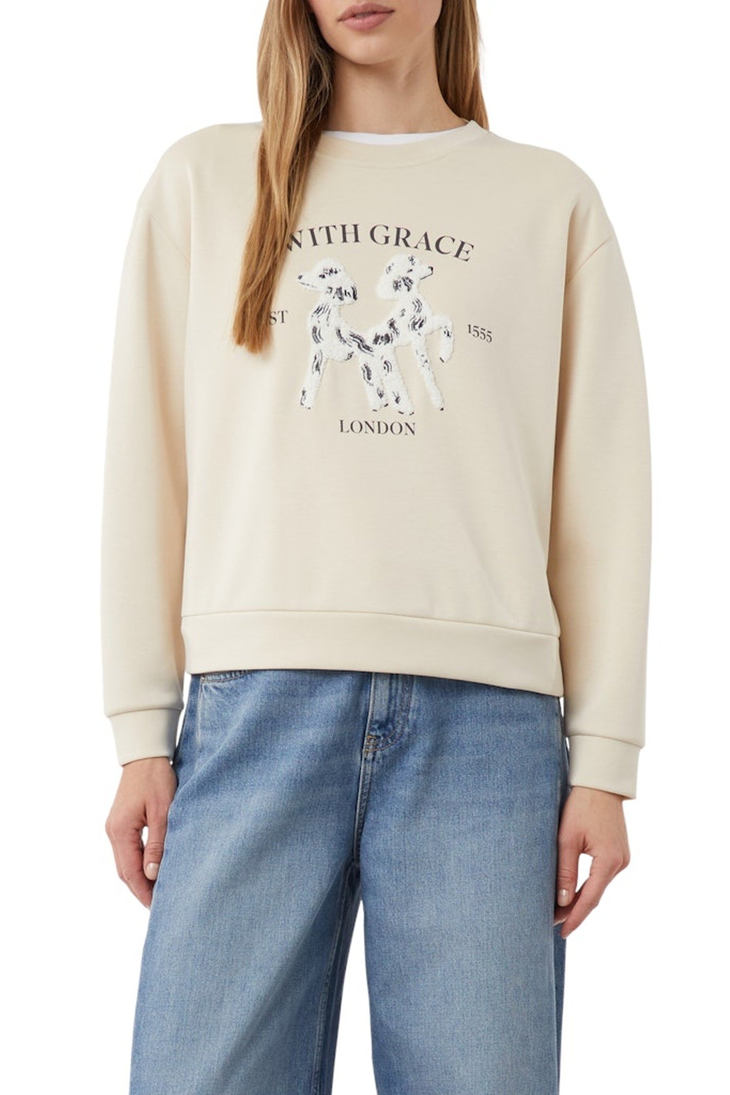 COMMA SWEATSHIRTS BEIGE 3