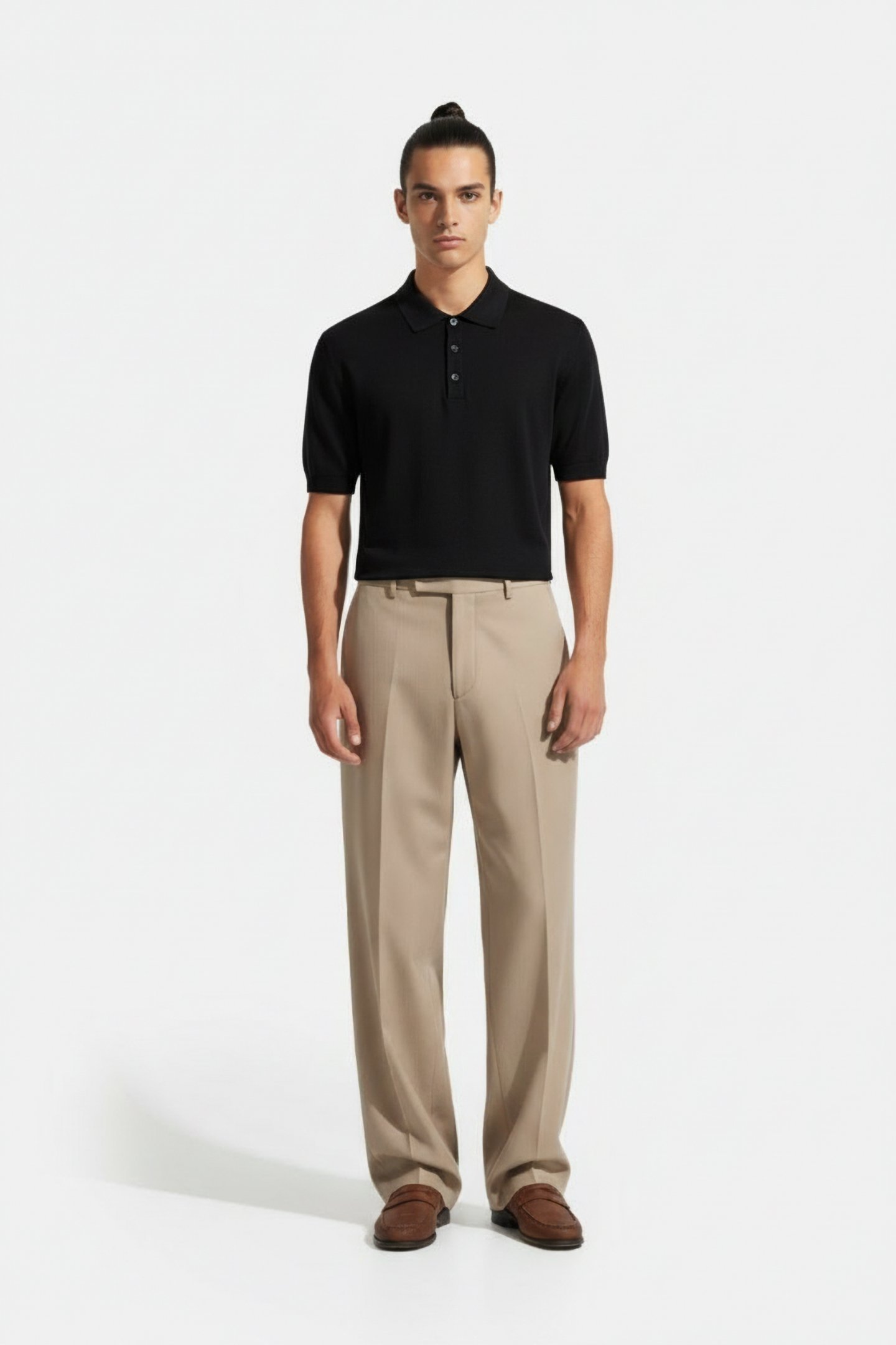 ROWAN SS POLO WASHED BLACK 1
