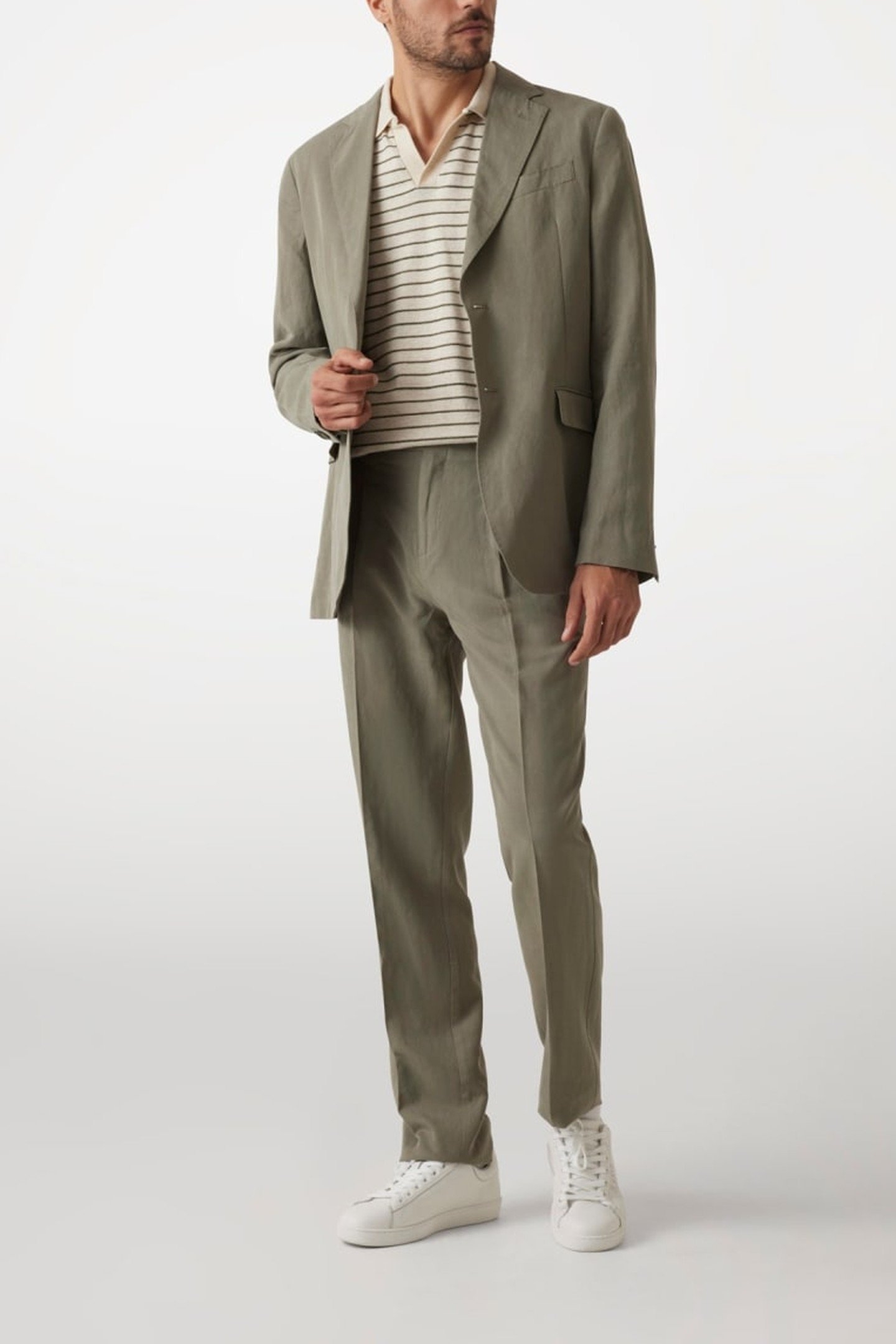 MARCIANO BY GUESS GEORGE 2B NOTCH BLAZ MOSSY GREEN 1