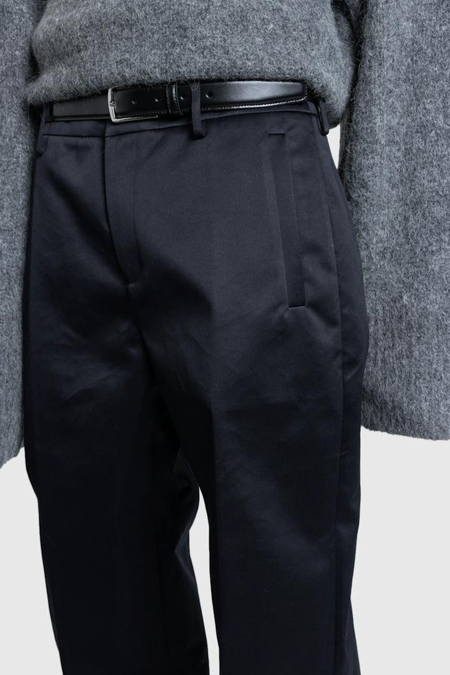 ENTIRE STUDIOS – FATHER SUITING PANT BLACK SATEEN 3