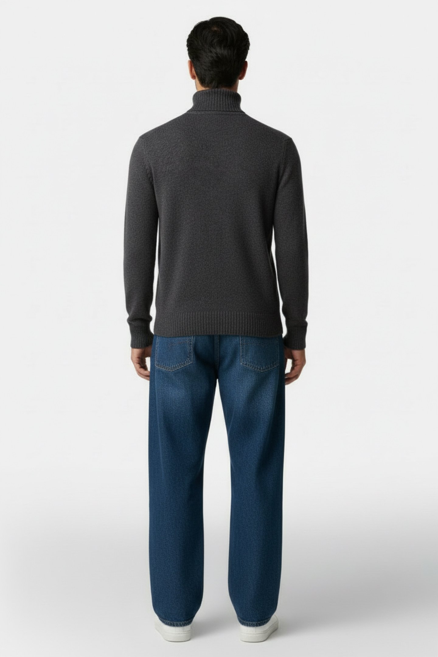 BRUNALF KNIT DARK GREY MELANGE 2