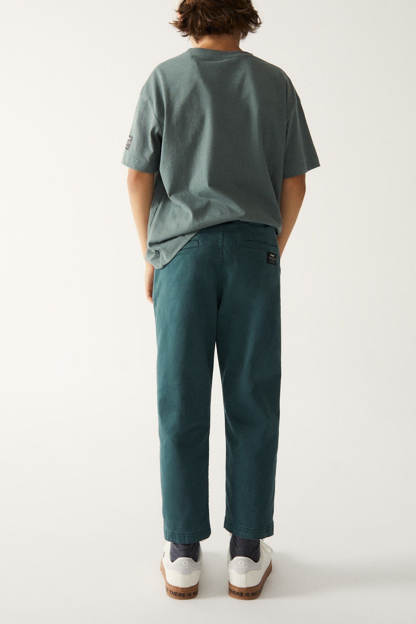 BOYS CHINORIBALF PANTS URBAN GREEN 3