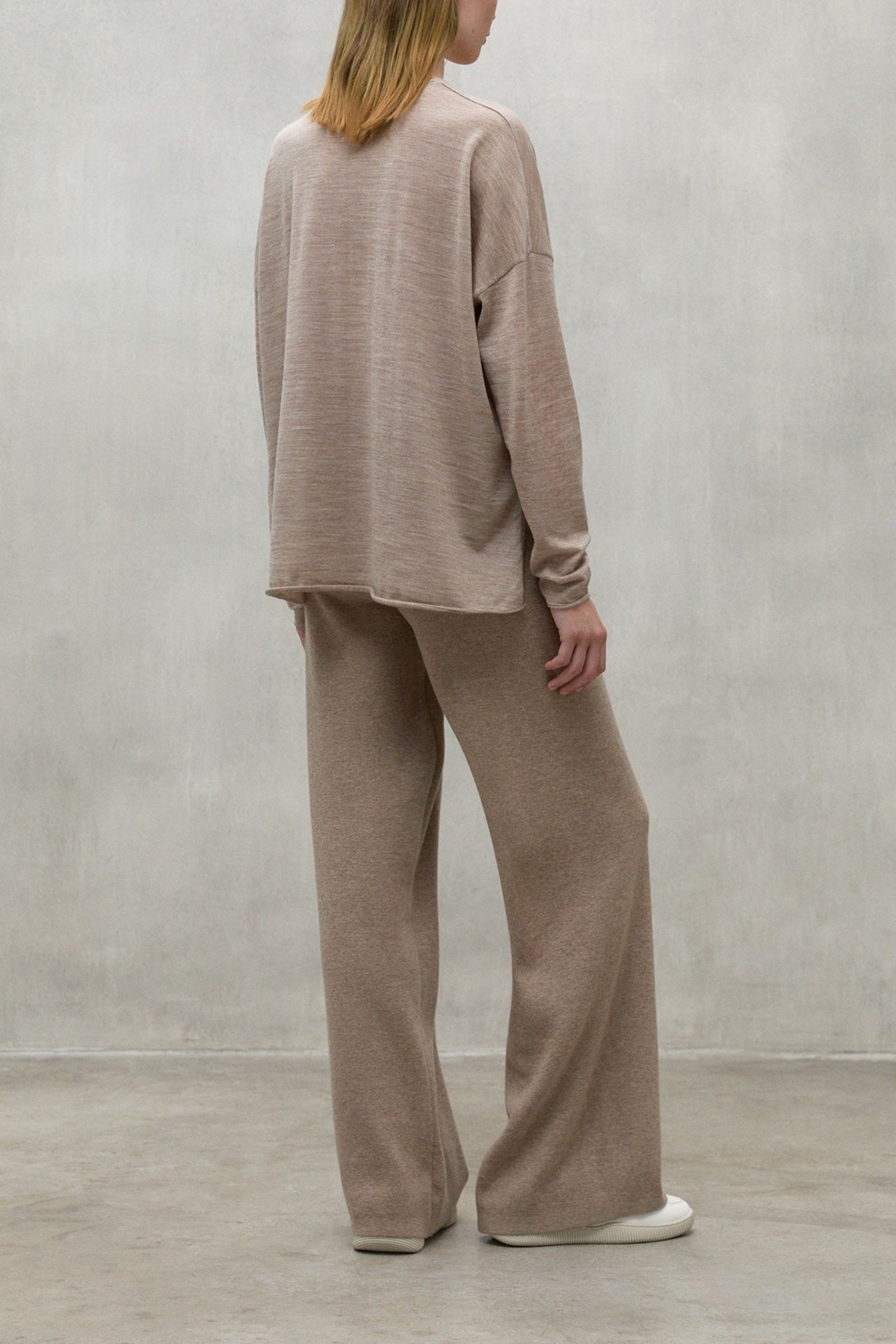CABRILALF PANTS DARK SAND MELANGE 2