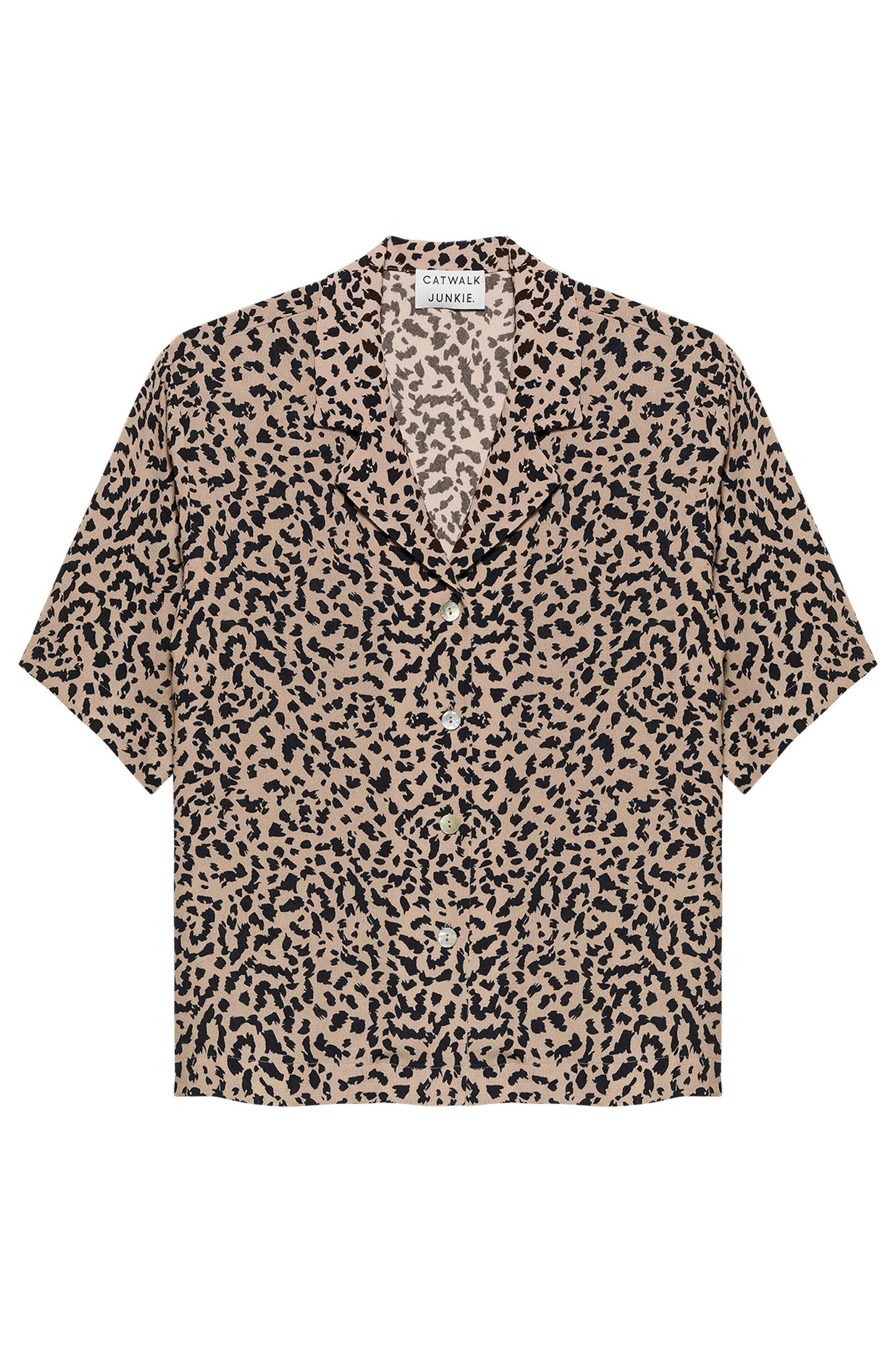 RESORT LEOPARD BLOUSE SESAME 4