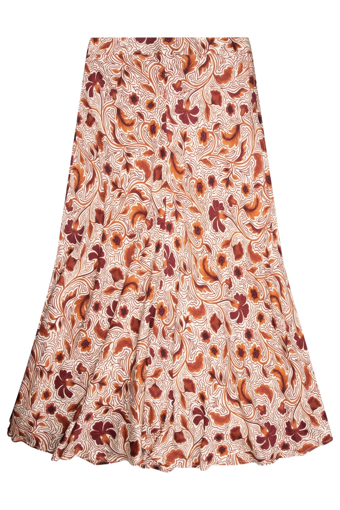 SKIRT LONG AUTUMN FLOWER PRINT PRINT 4