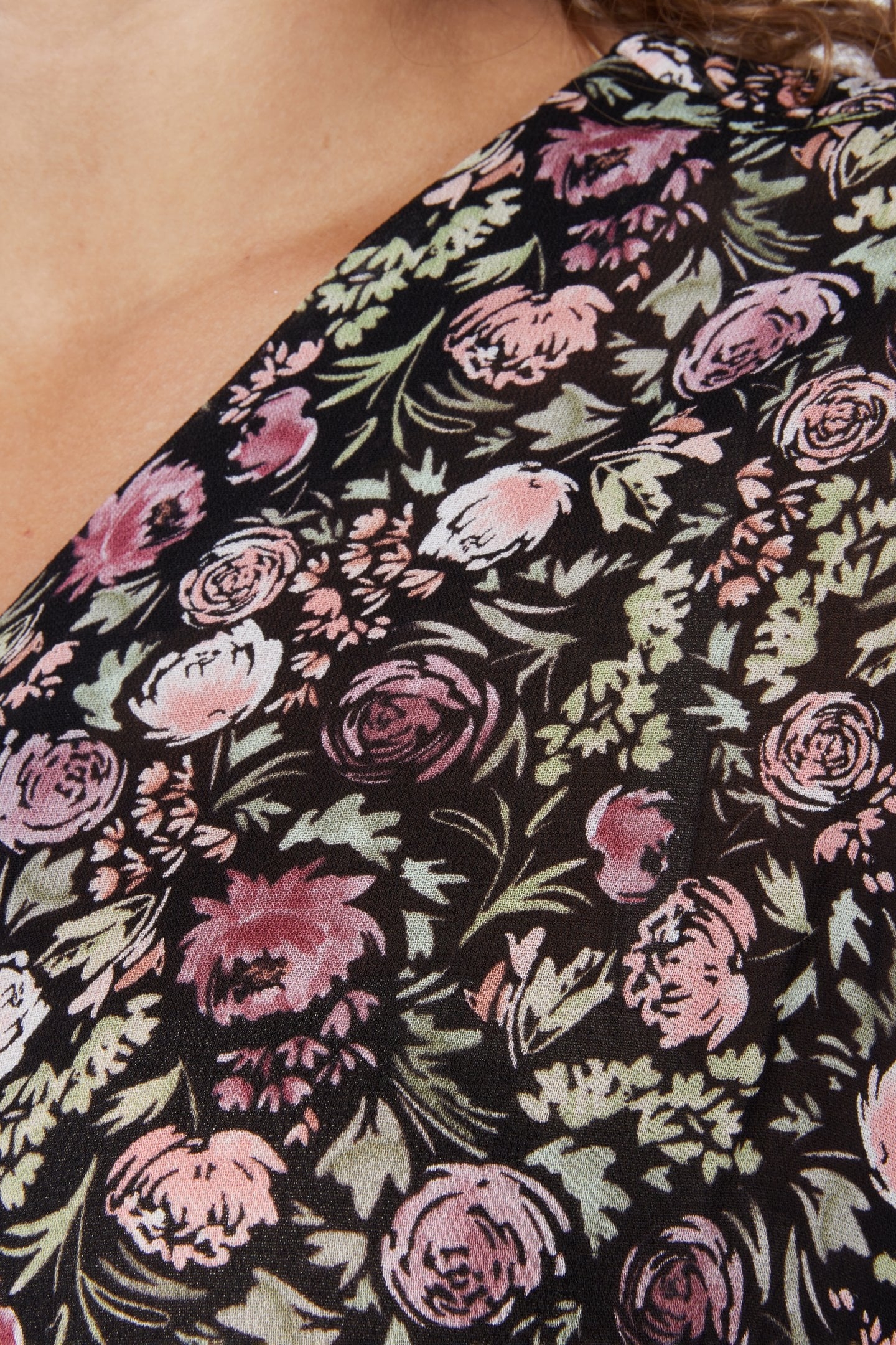 BLOUSE V-NECK SOFT DECO PRINT PRINT 6