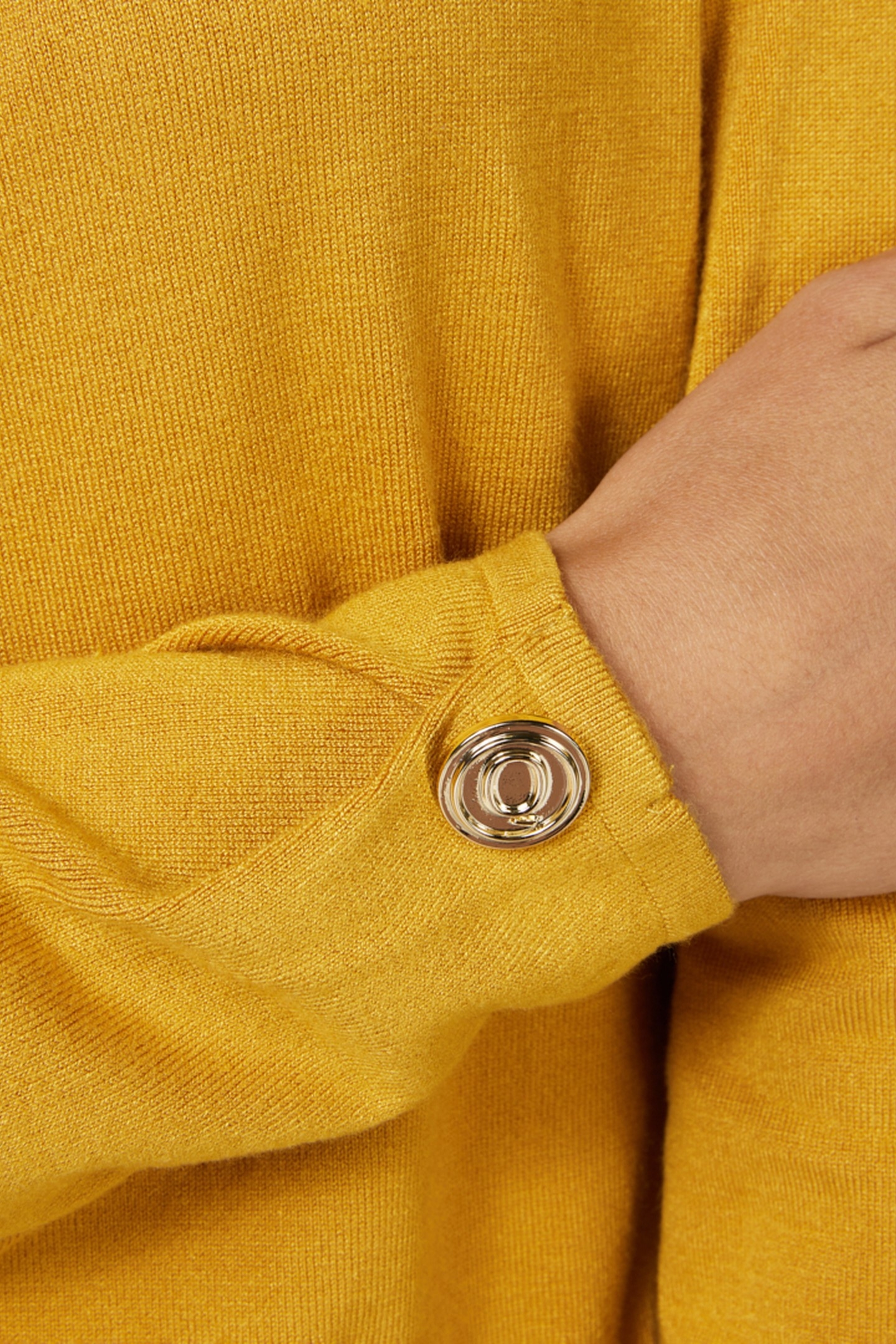 SWEATER BASIC SHOULDER PADS MUSTARD 6