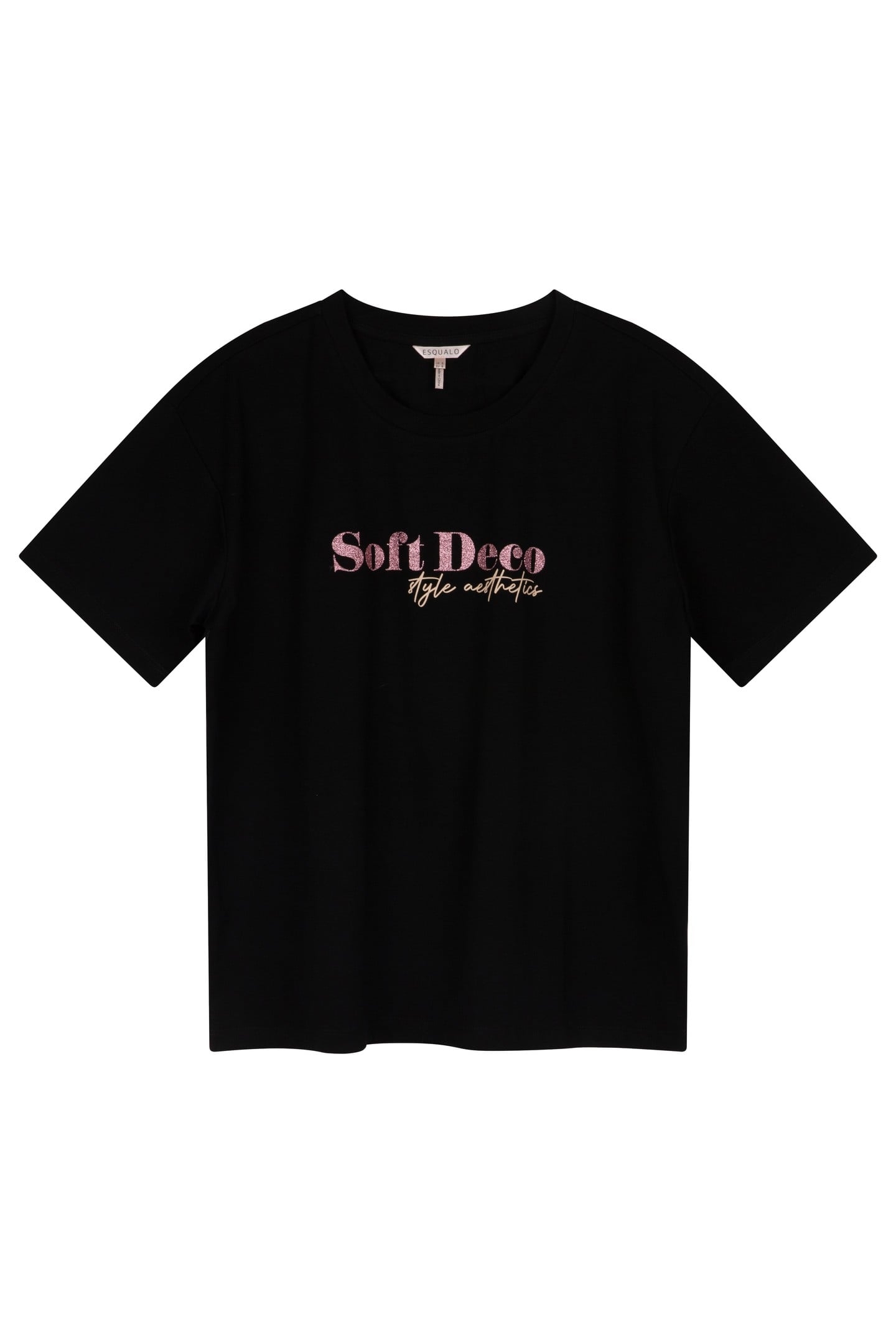 T-SHIRT GLITTER "SOFT DECO" BLACK 4