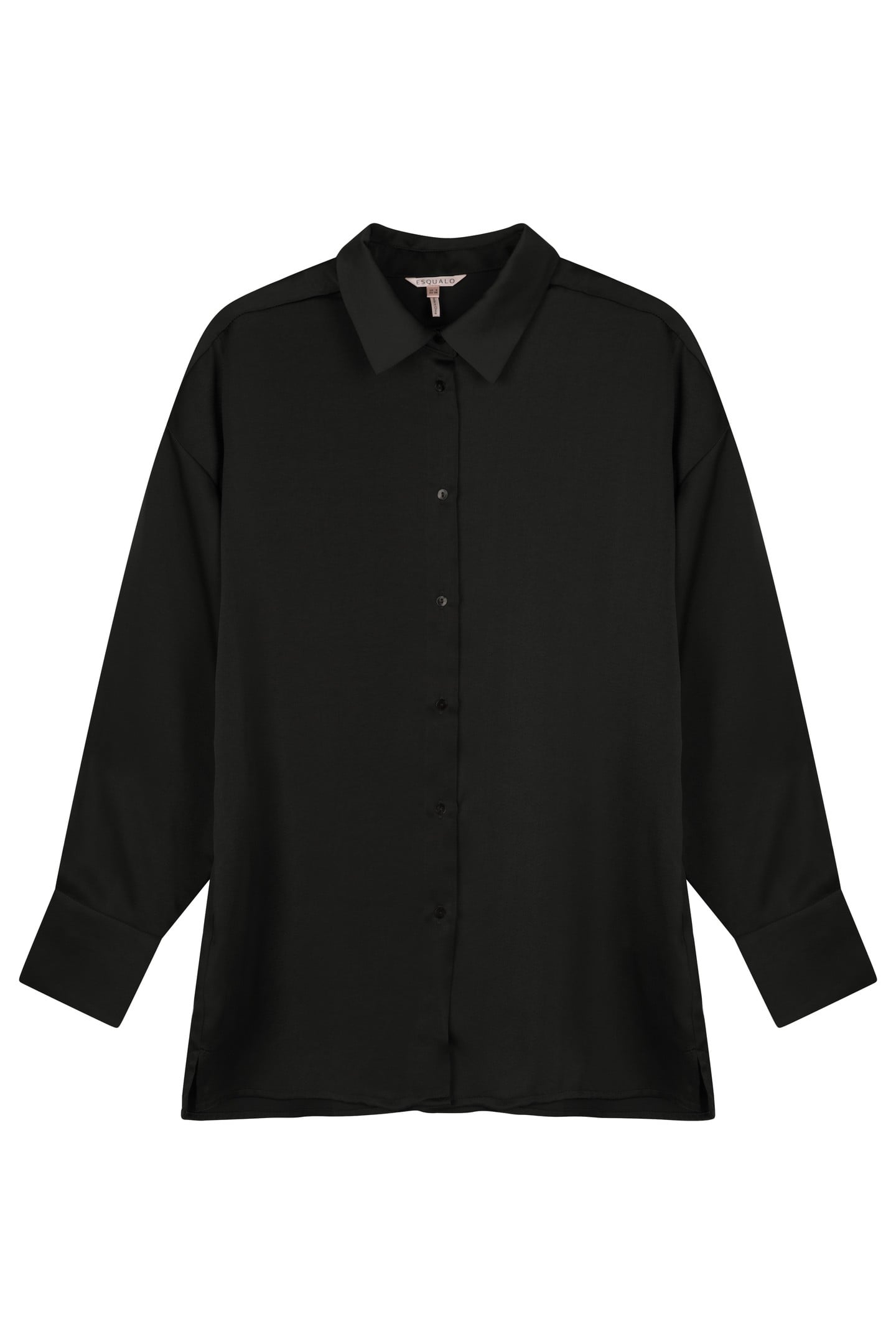 BLOUSE OVERSIZED SATEEN BLACK 3