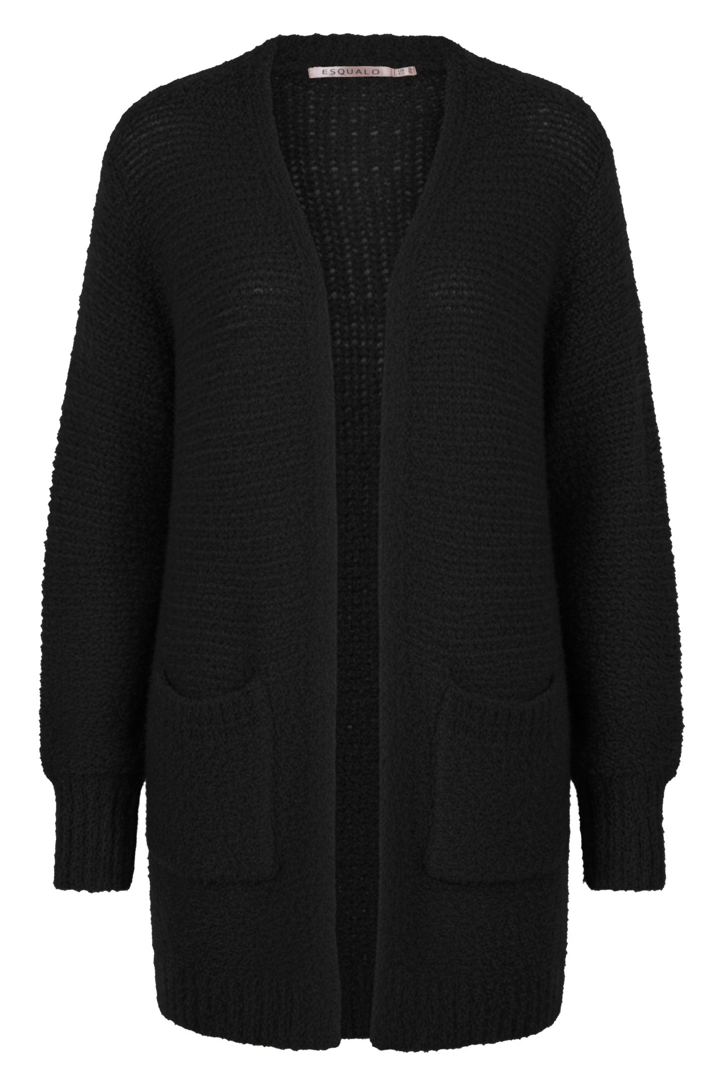 CARDIGAN BOUCLE KNIT BLACK 1
