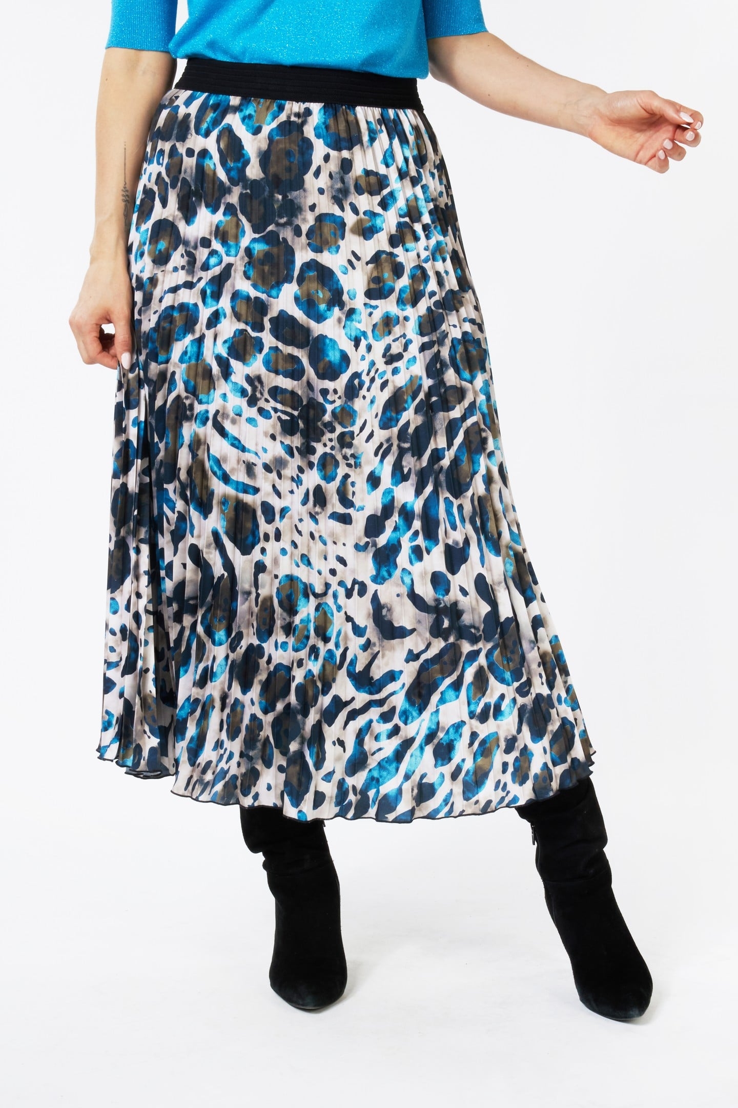 SKIRT PLISSE ANIMAL ROOTS PRINT 3