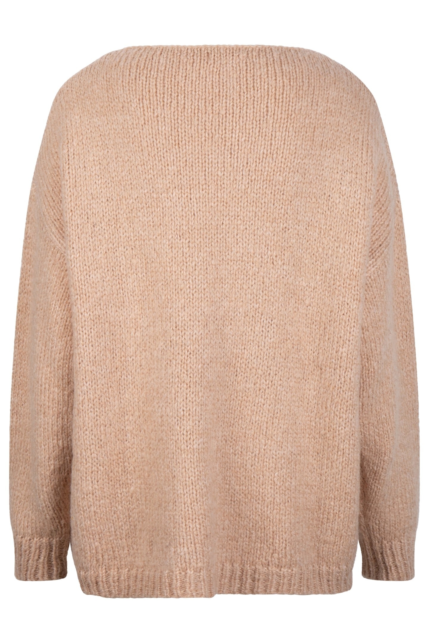 SWEATER CHUNKY V-NECK CAMEL 6