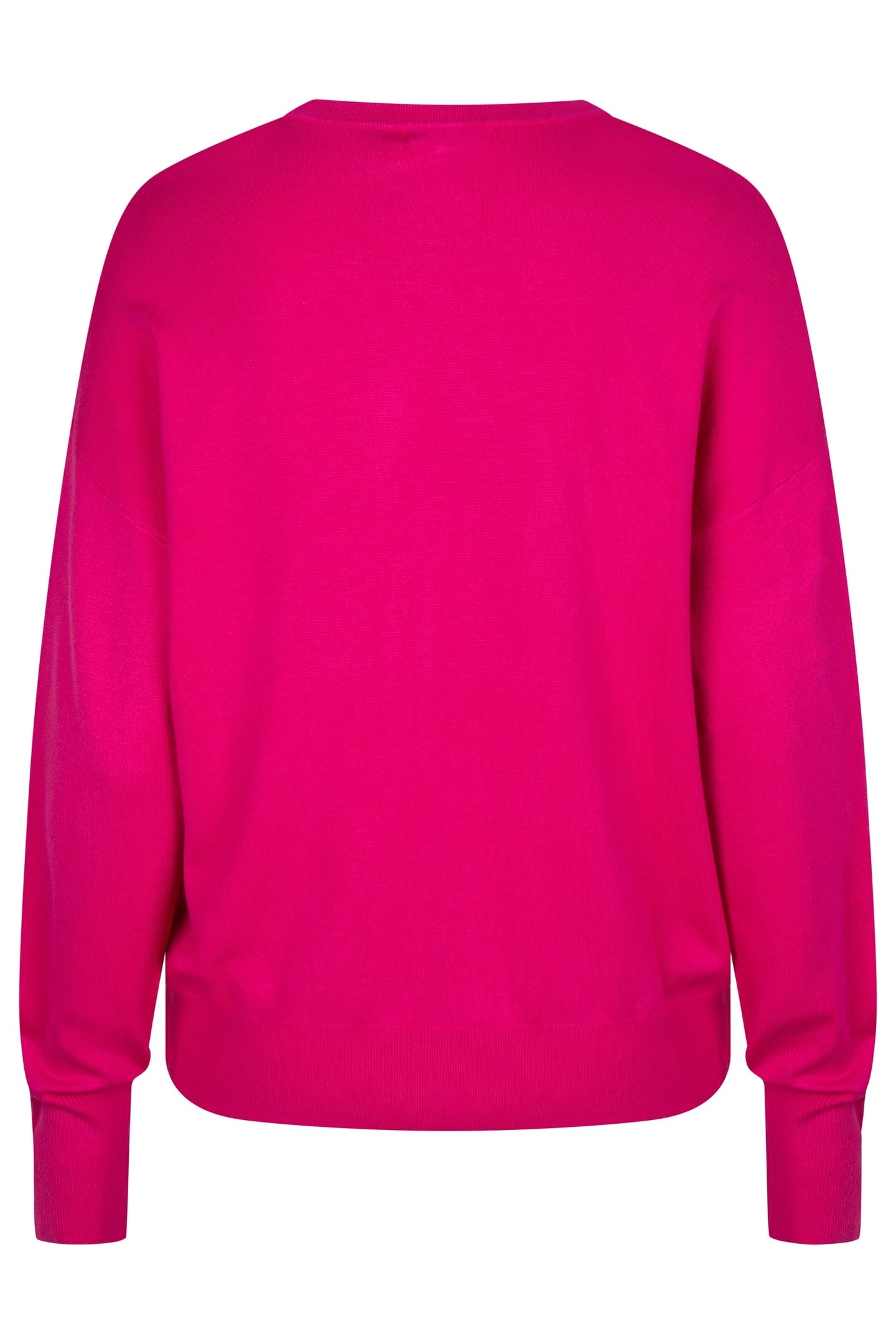 SWEATER BASIC BUTTON SLVE CUFF FUCHSIA 2