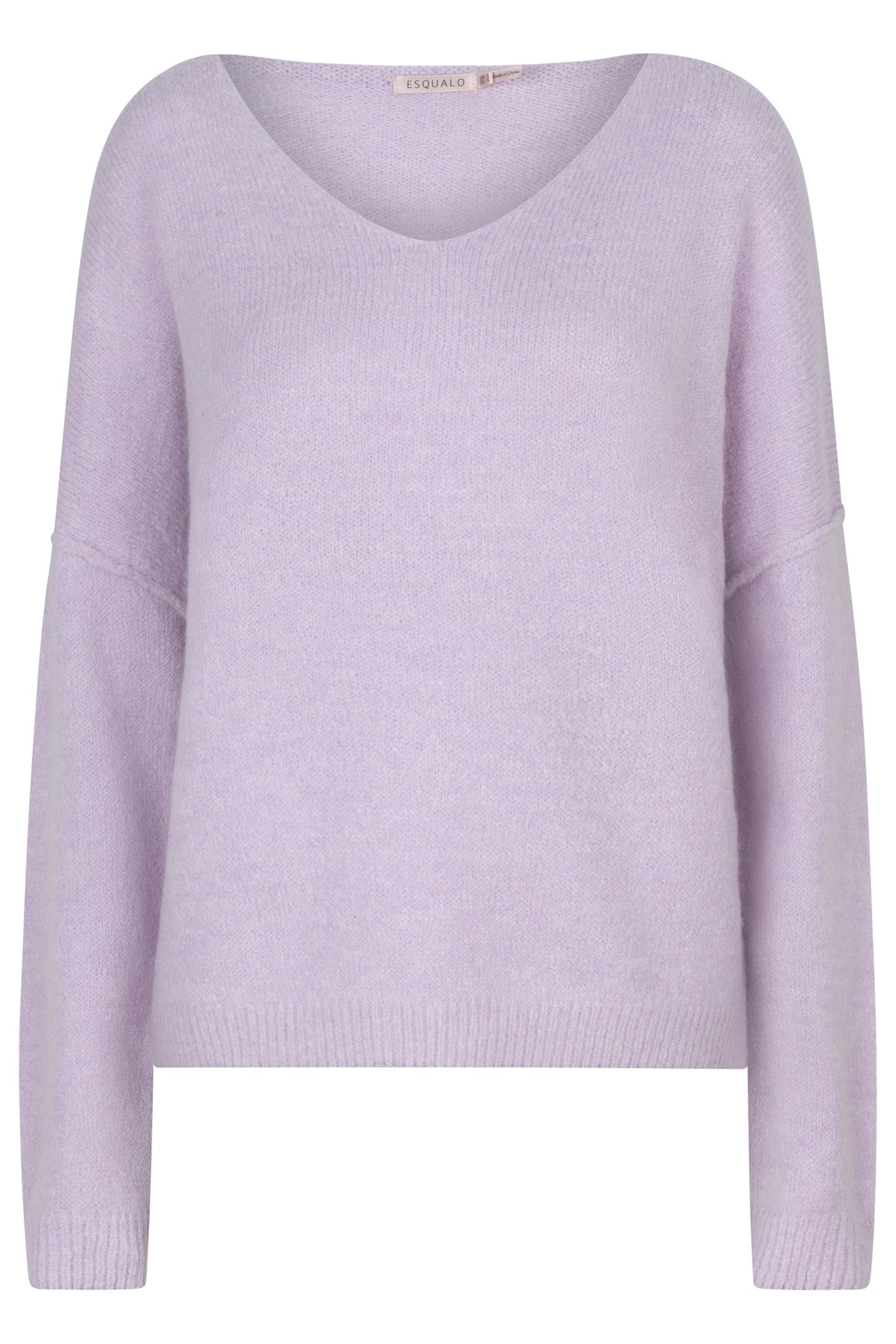 SWEATER V-NECK LILAC 1