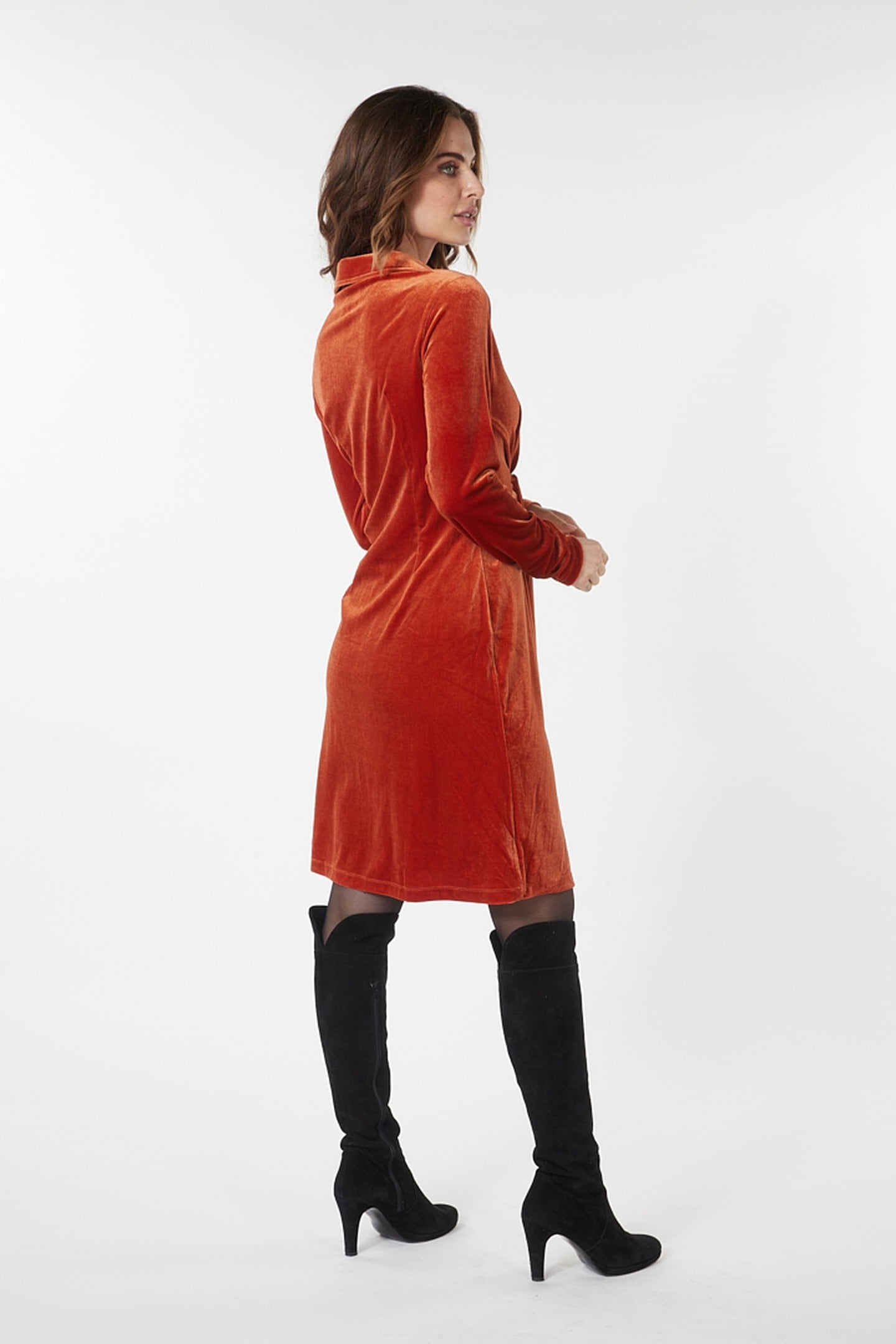 DRESS WRAP VELOURS PUMPKIN 4