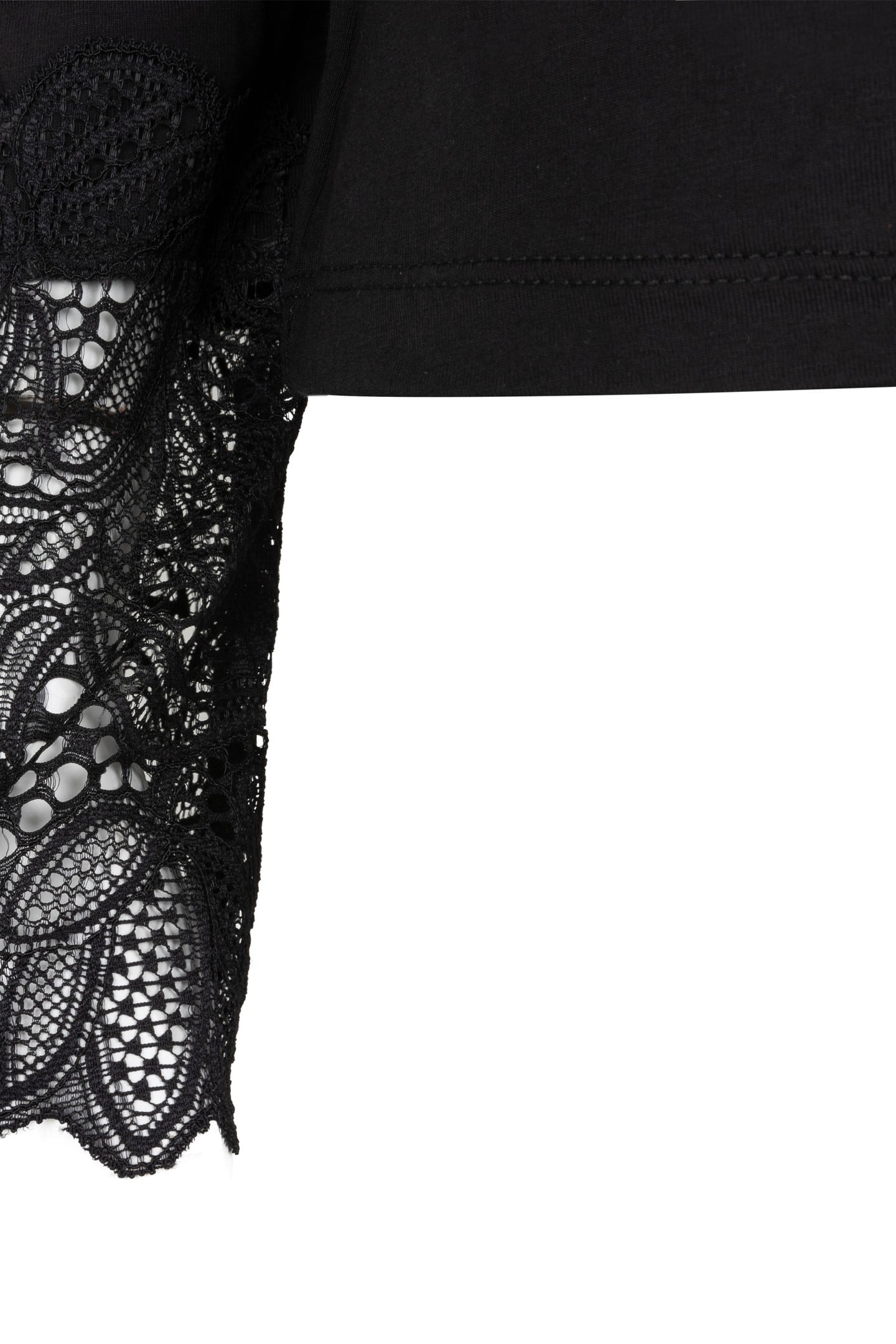 T-SHIRT COL LACE BLACK 7
