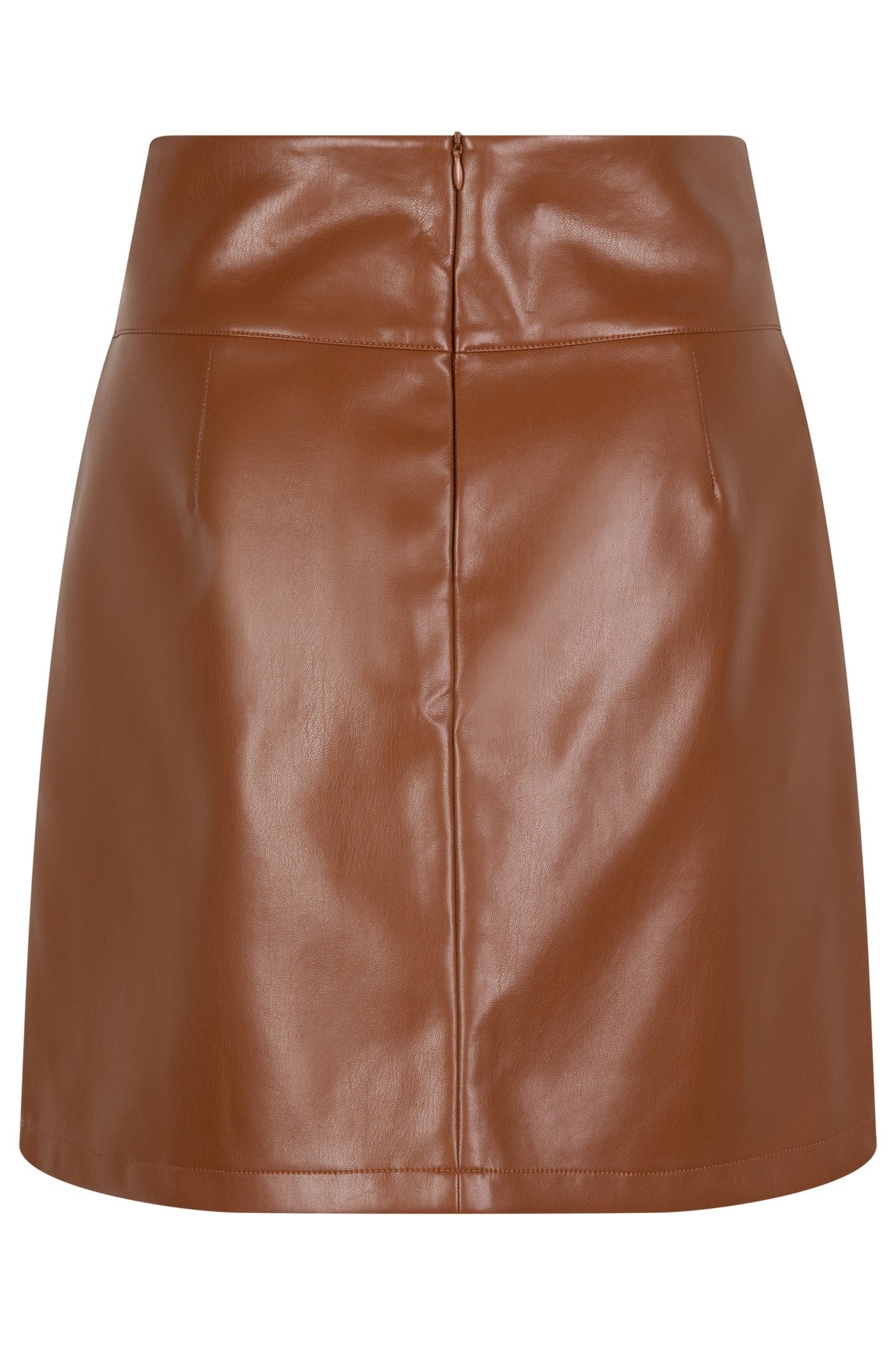 SKIRT PU BROWN 5