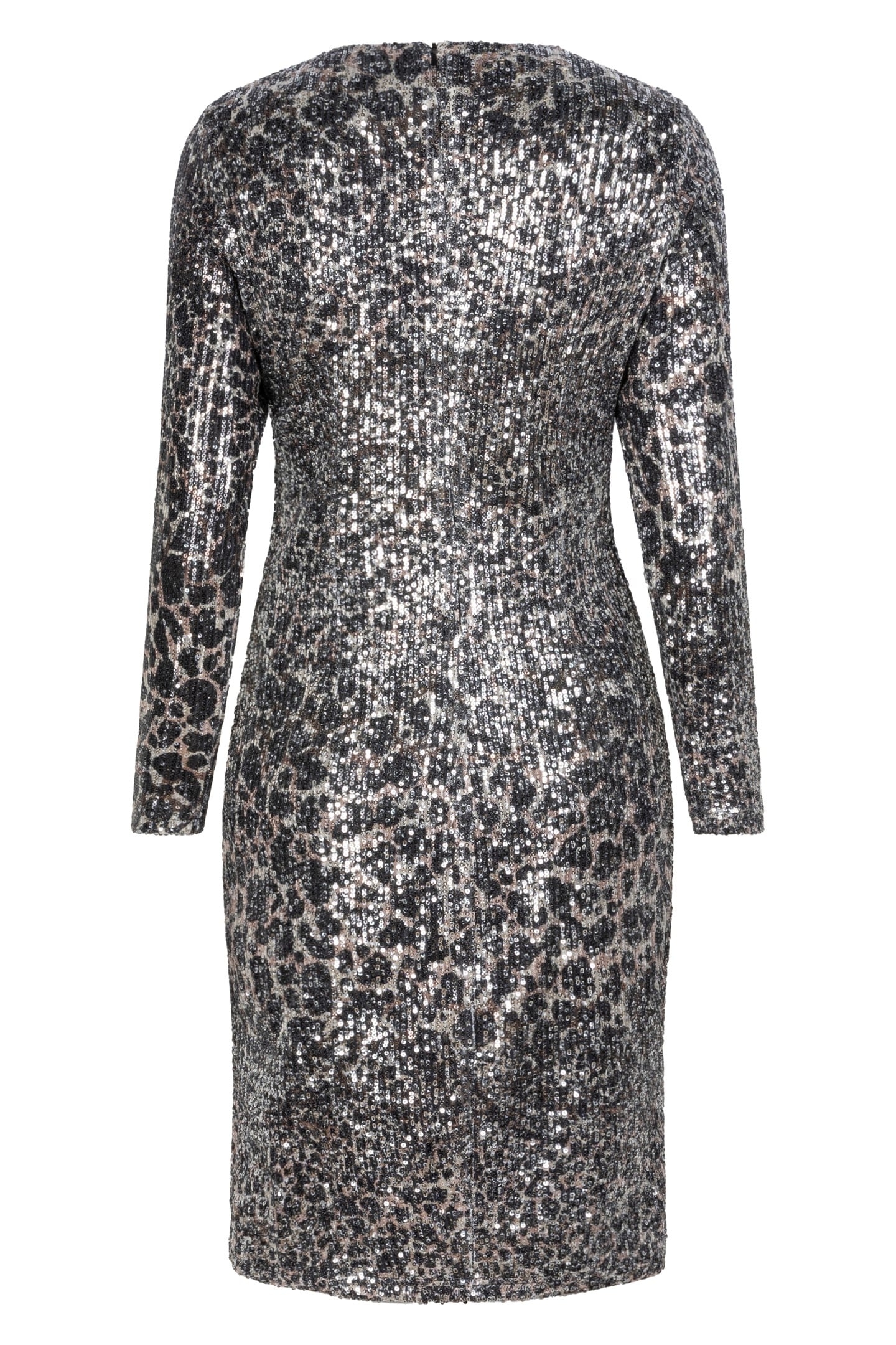 DRESS SEQUINS SCATTERED ILLUSION PRINT 6