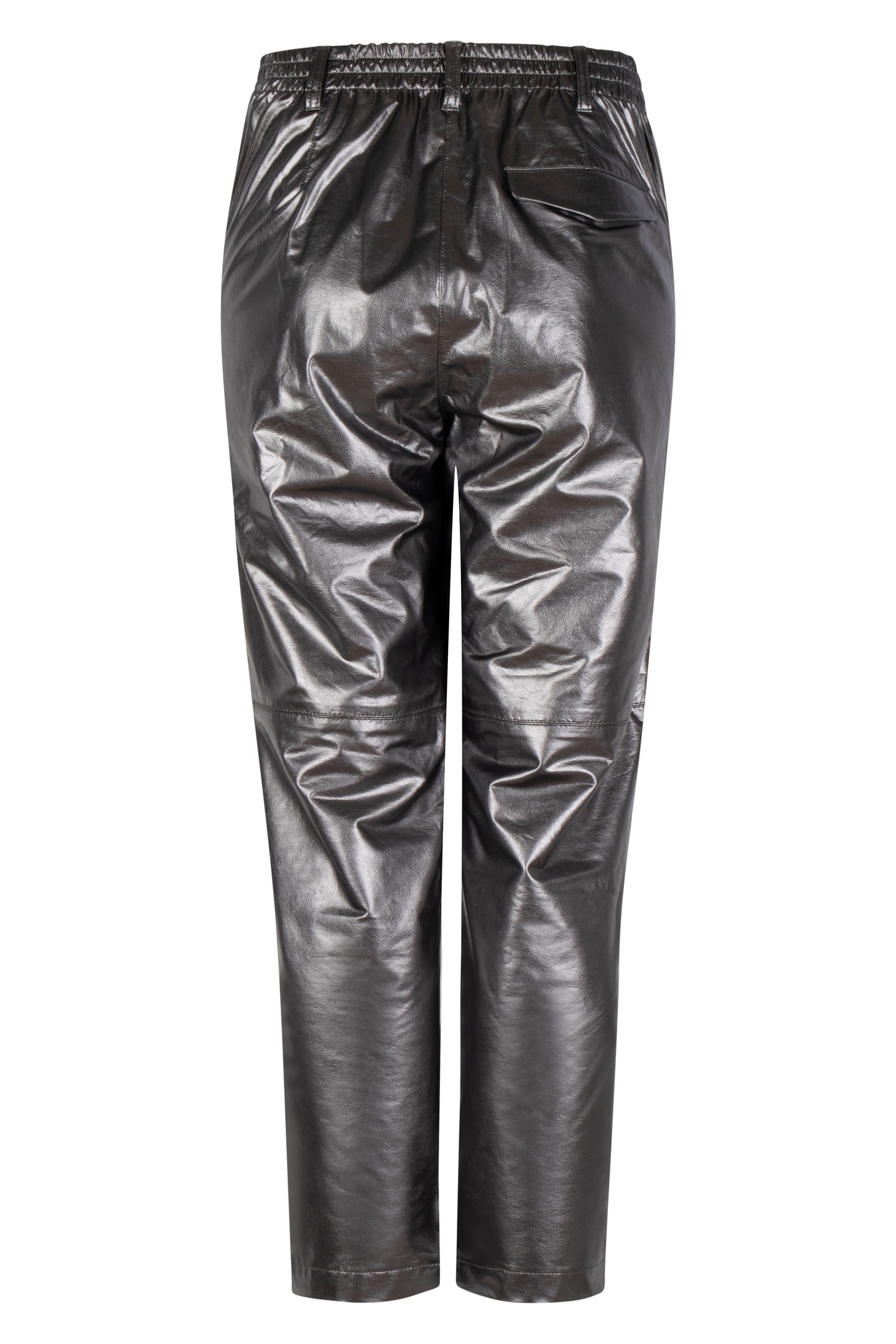 TROUSERS METALLIC PU SILVER 5