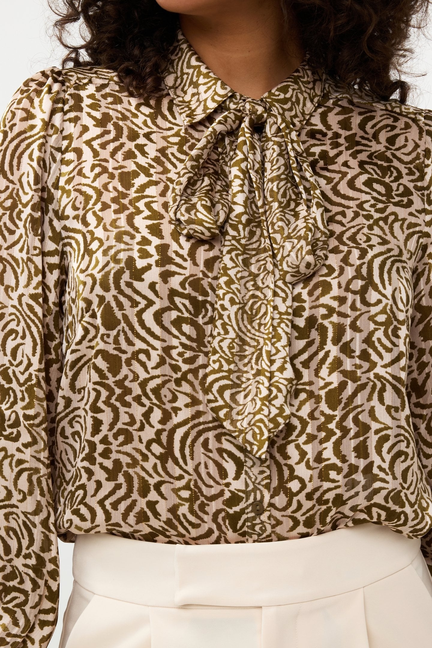 BLOUSE BOW DIMENSION PRINT PRINT 8