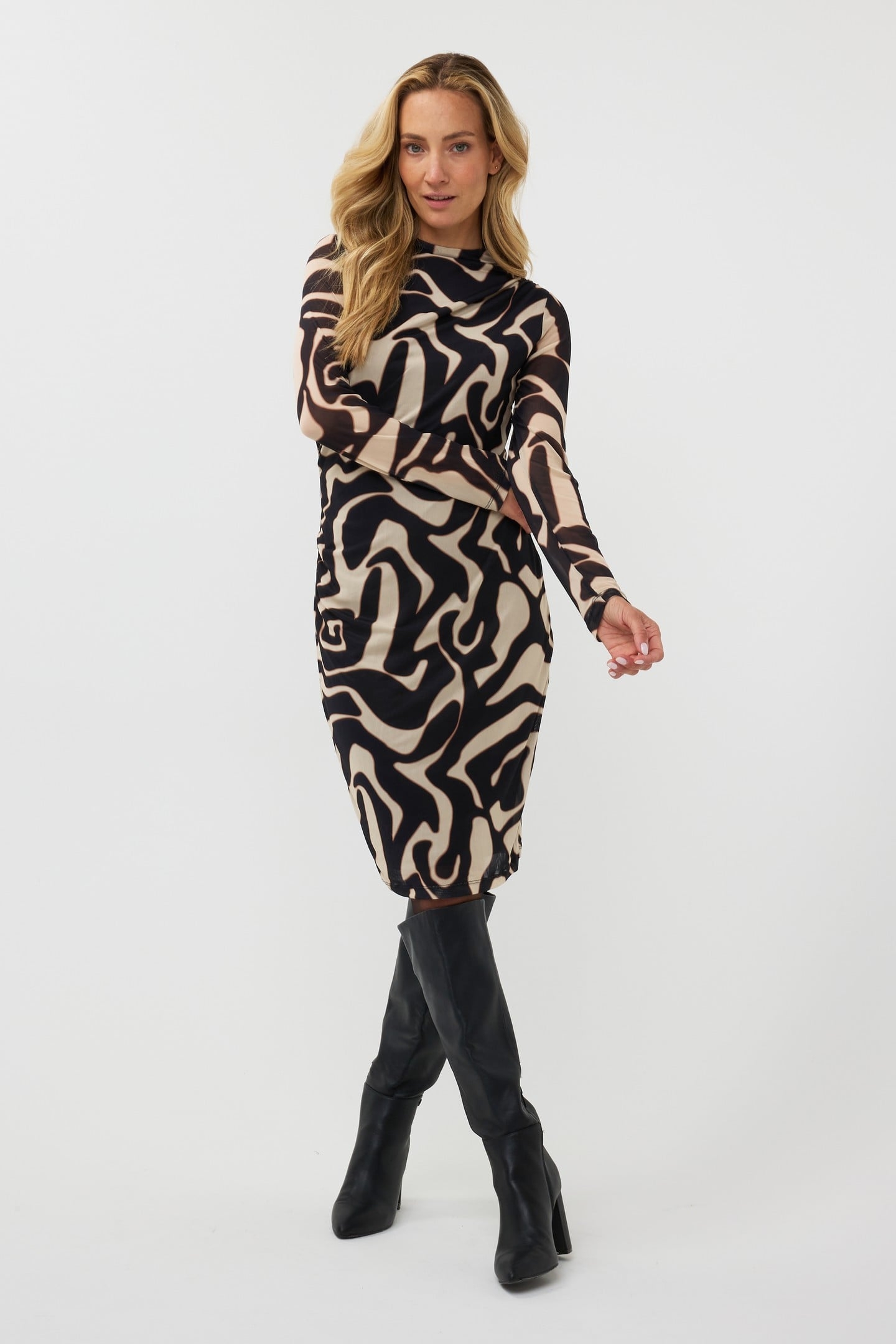 DRESS MESH HARMONY PRINT 1