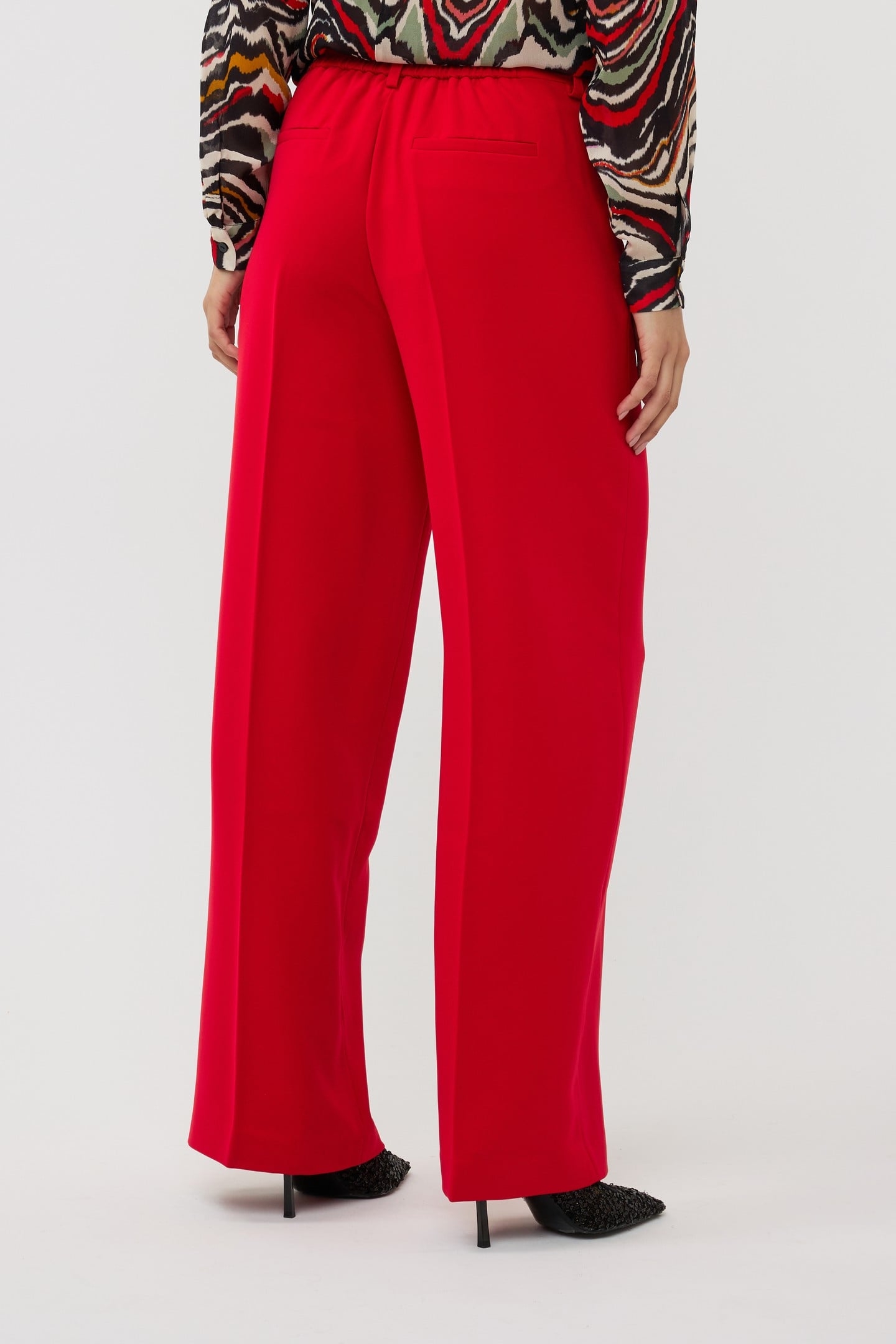 TROUSERS WIDE CITY RED 3