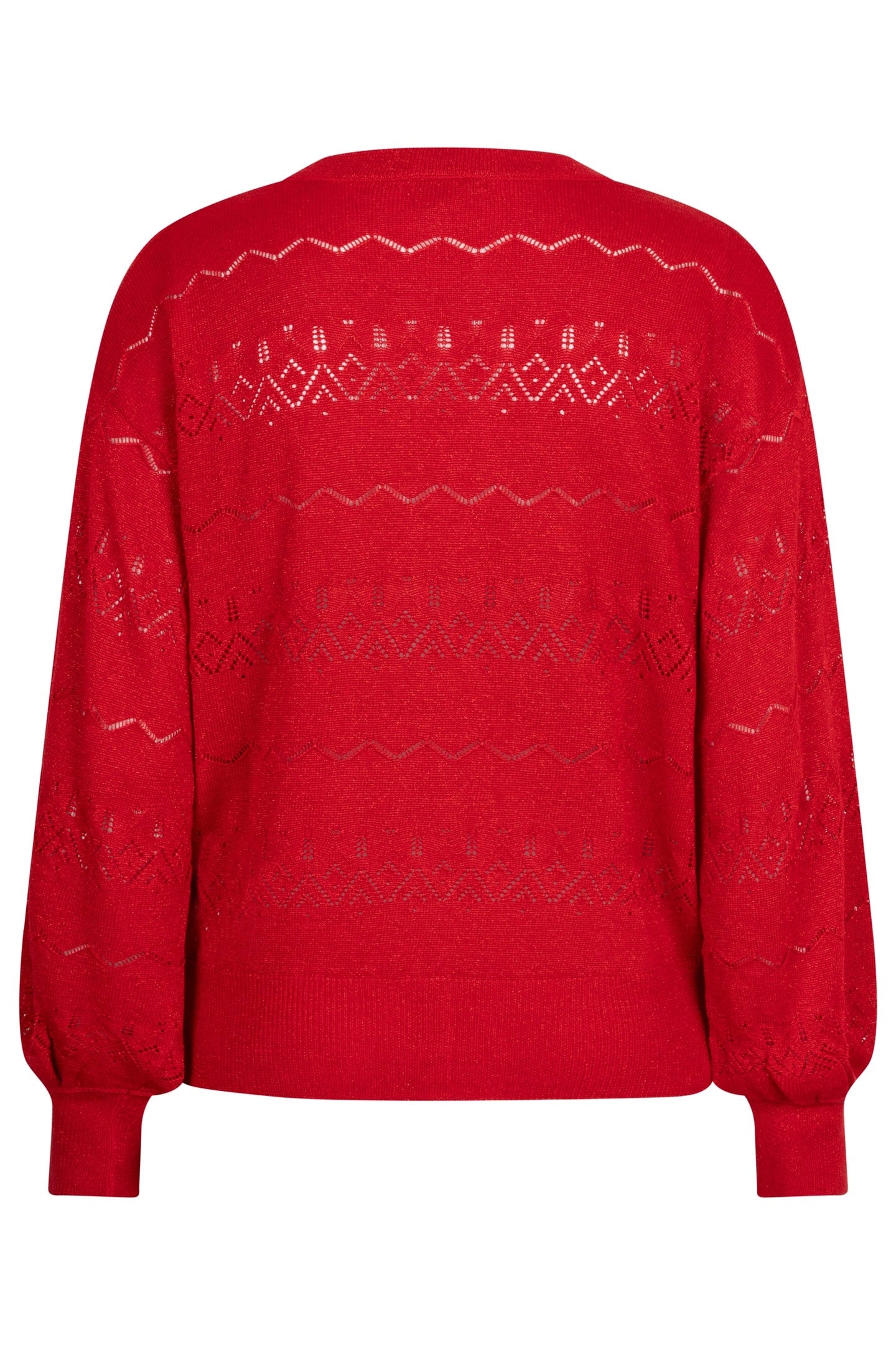 CARDIGAN S/SLV LUREX RED 5