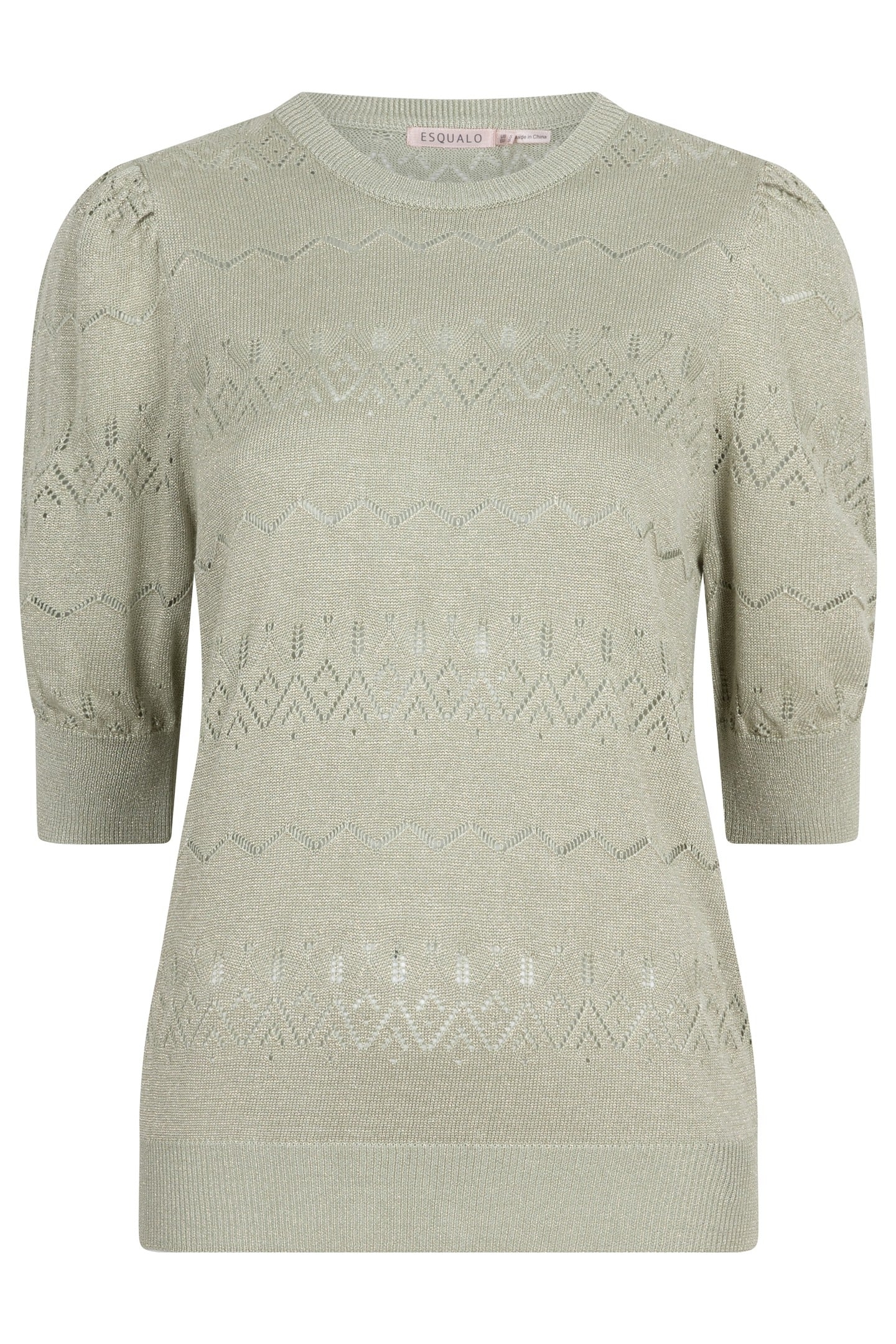 SWEATER S/SLVE LUREX JADE 1