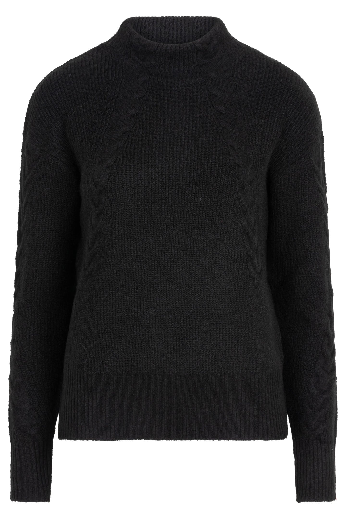 SWEATER OBLIQUE CABLE BLACK 5