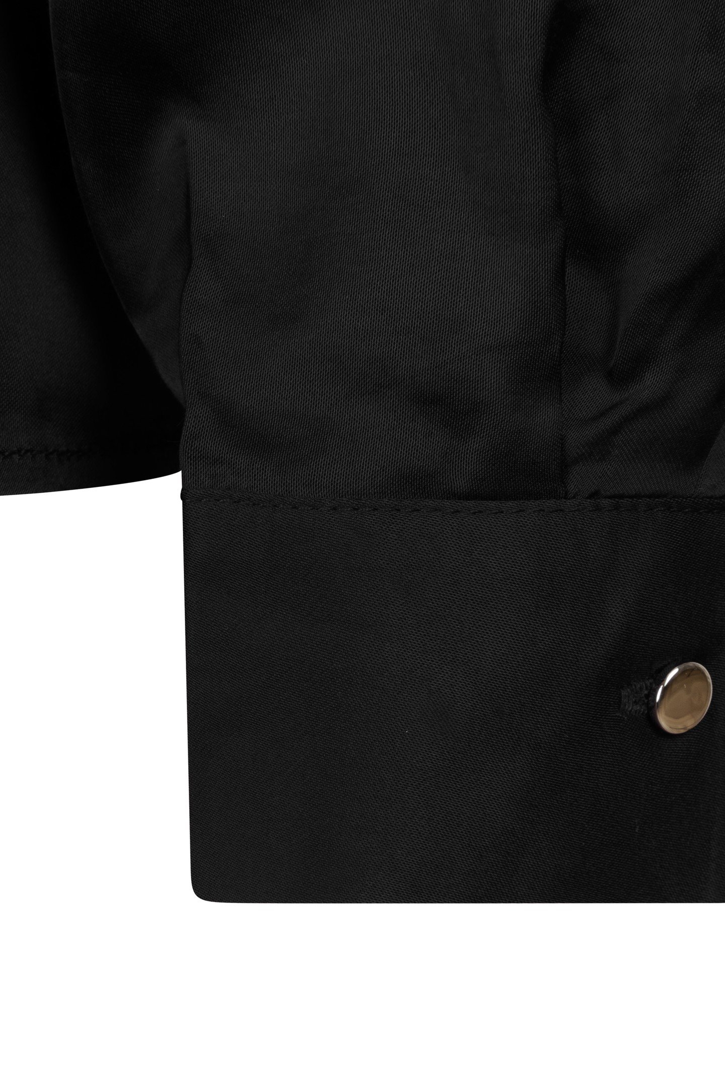 BLOUSE SATIN FANCY NECK BLACK 2