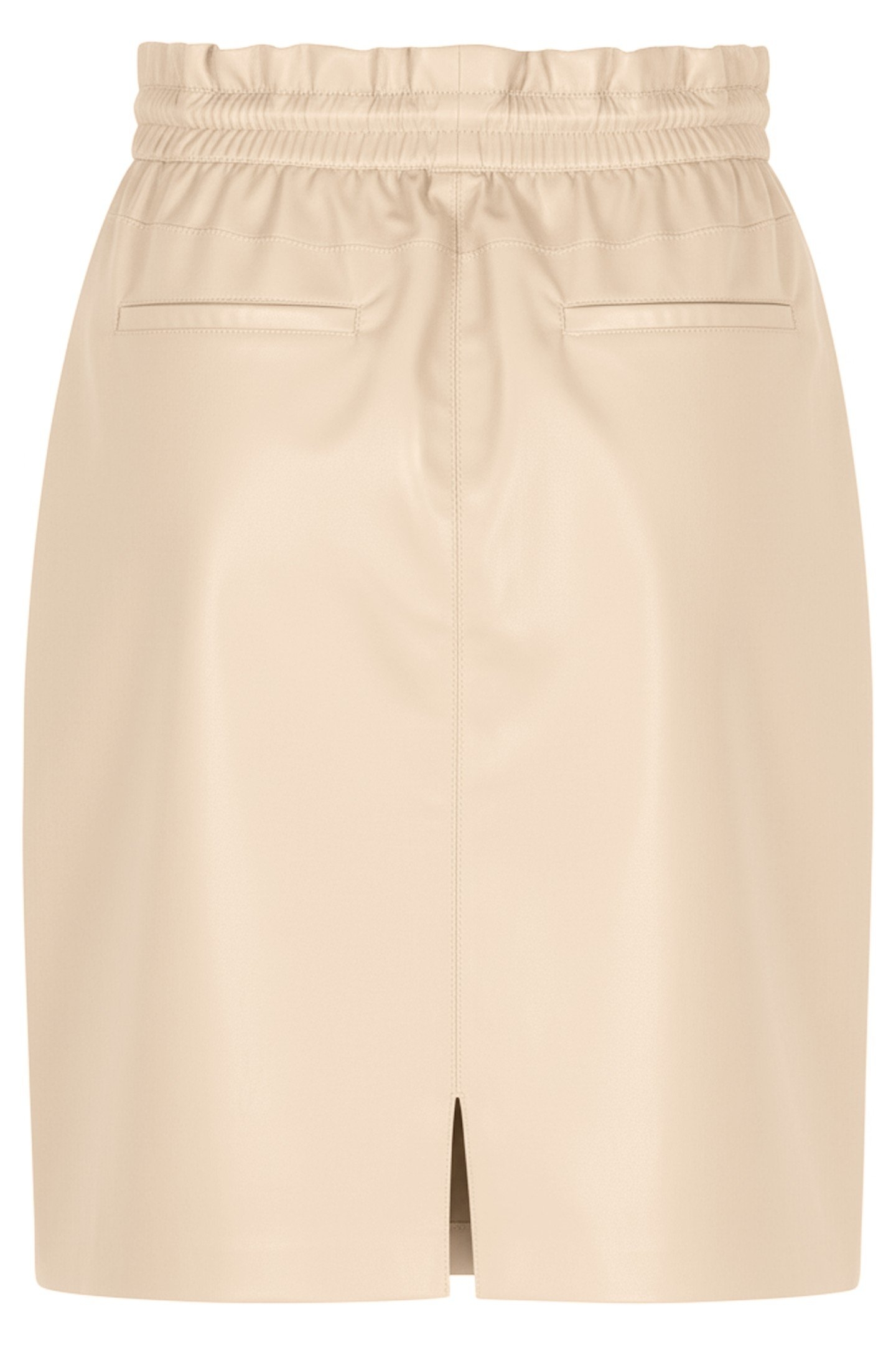 SKIRT SPORTY VEGAN LEATHER SAND 3